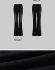 Rase le sol Faded Flare High-Rise Denim Pants