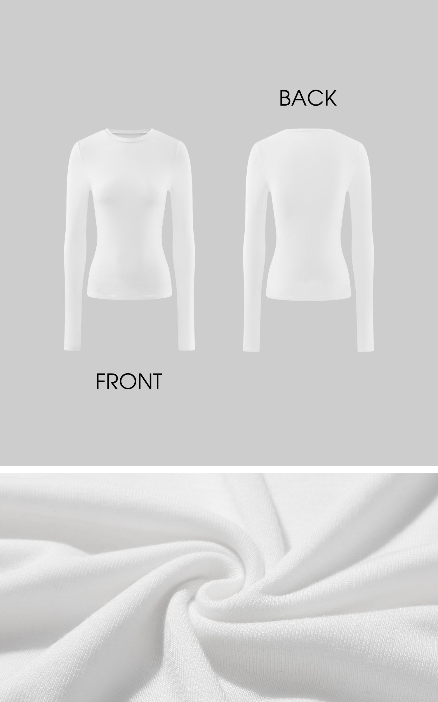 ROVENTE Fitted Long Sleeve Top