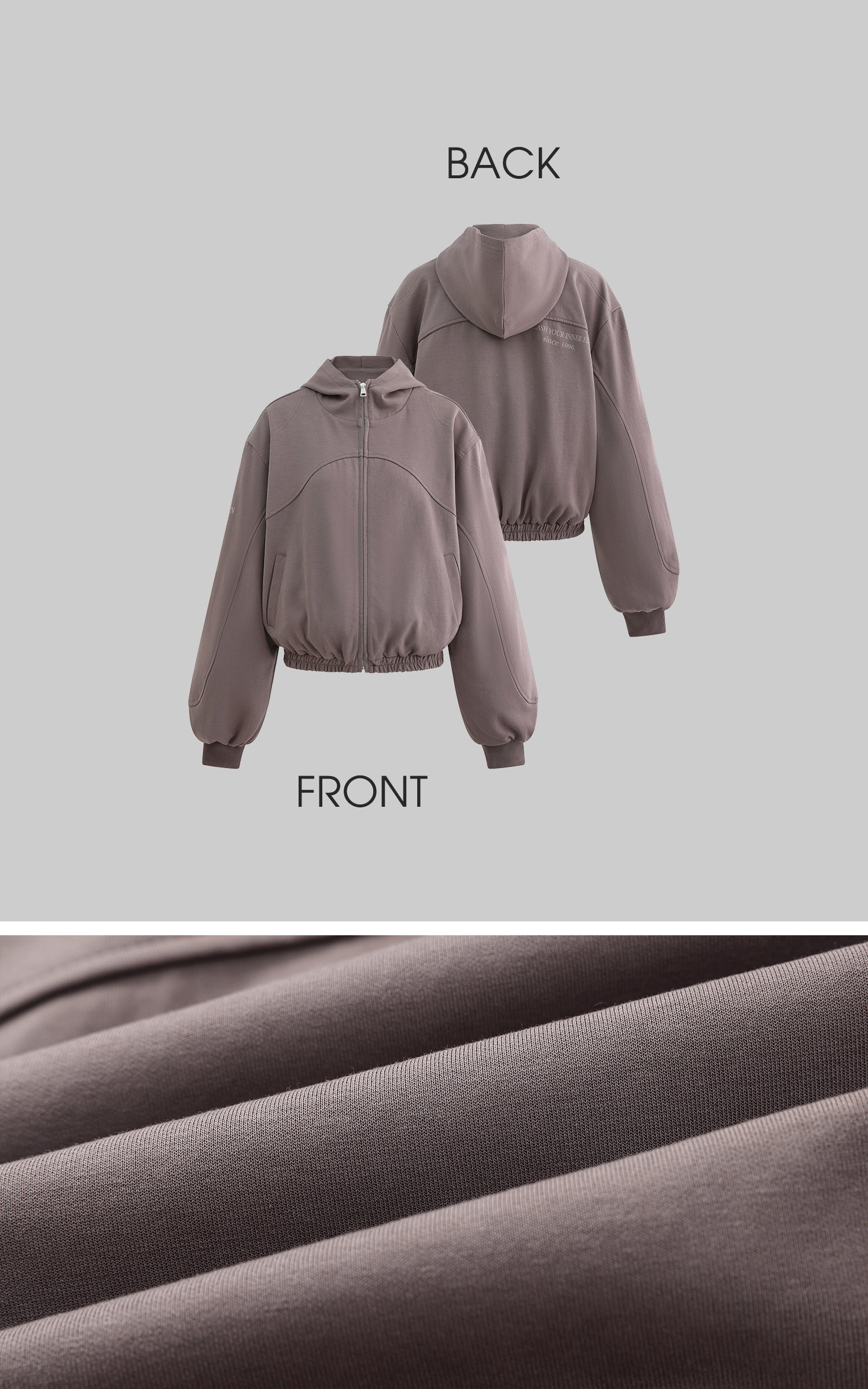 WARDEN EDGE ジップ付きフードスウェットジャケット