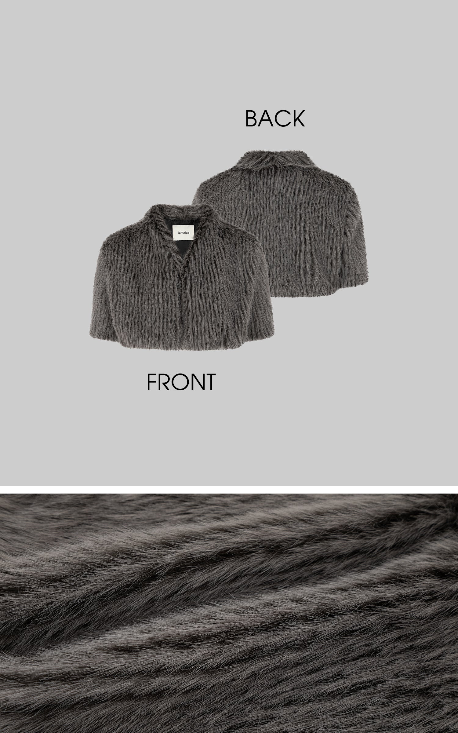 IAMXIAA Faux Fur Cropped Jacket