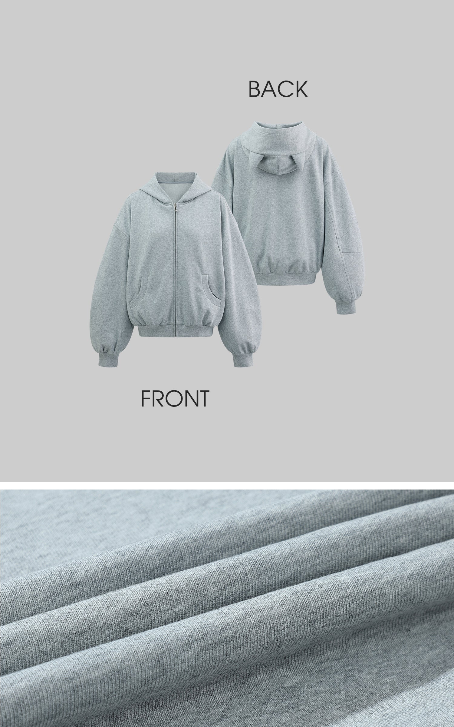 WARDEN EDGE Grey-Blue Hoodie Sweatpants Set - PINKPARKS