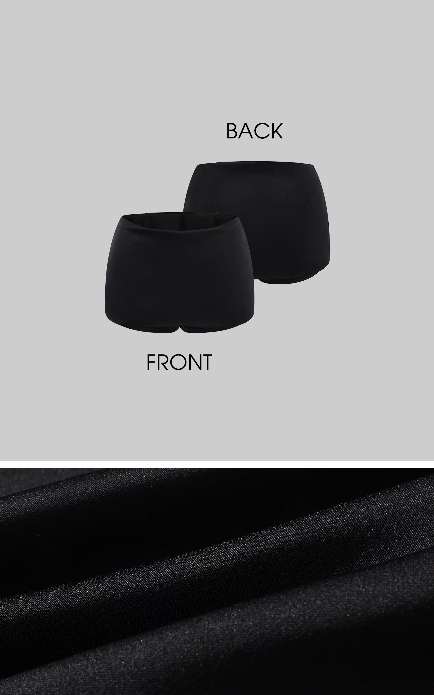 ROVENTE レイヤード長袖トップとフィットミニスカートの2点セット