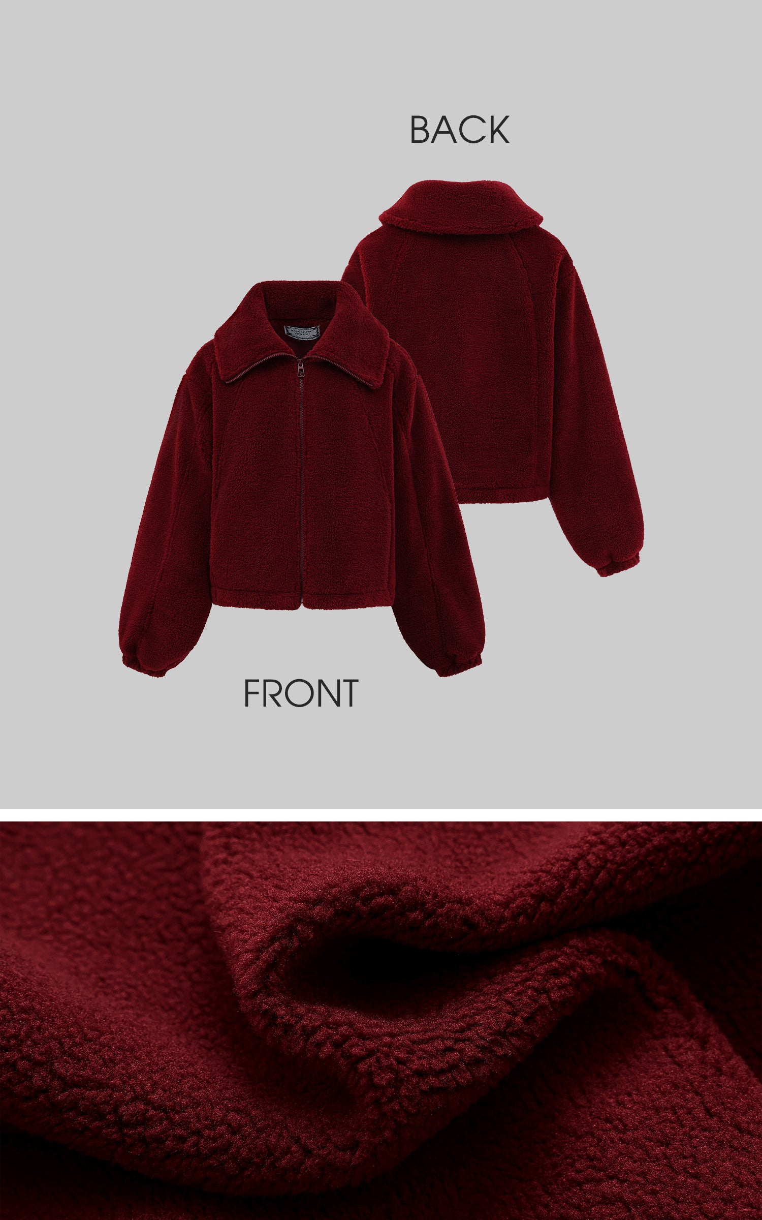 Rase le sol Oversized Red Fleece Lounge Set - PINKPARKS