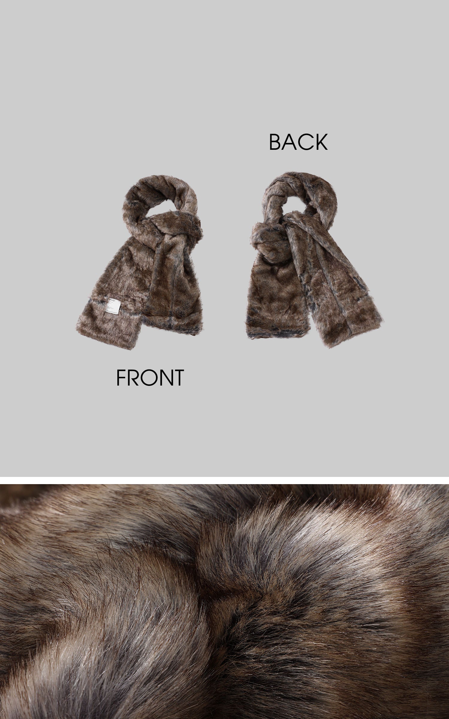 0122stepll フェイクファー スカーフ