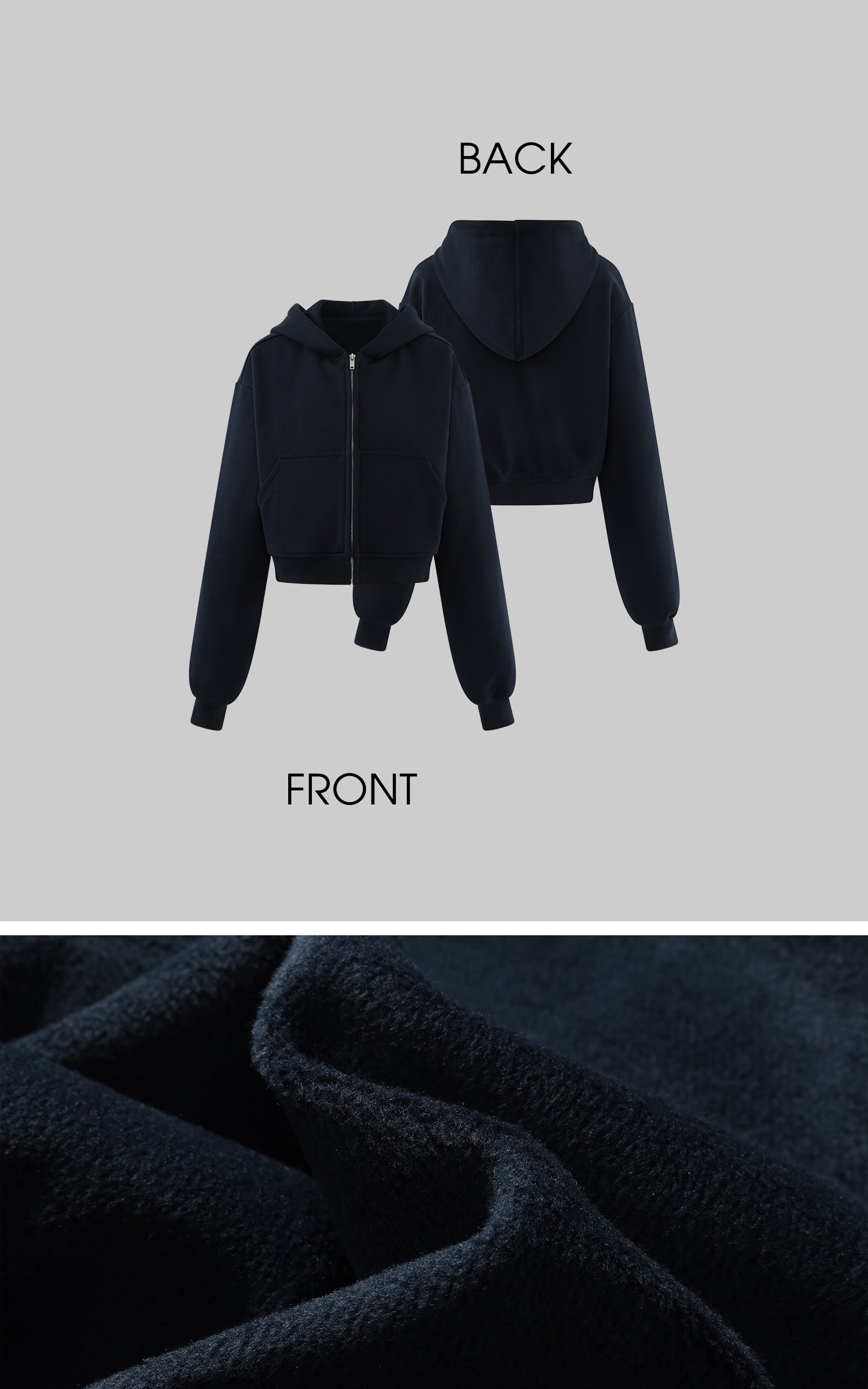 ROVENTE フリースジップフーディ &amp; ワイドレッグパンツセット