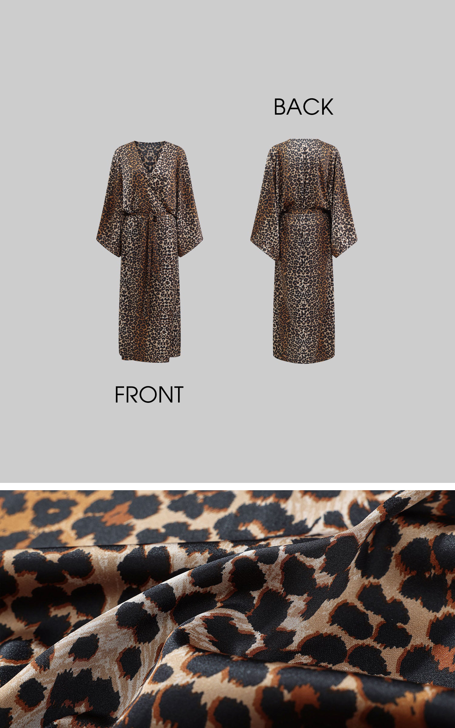 0122stepll Leopard Satin Lounge Pajama Set