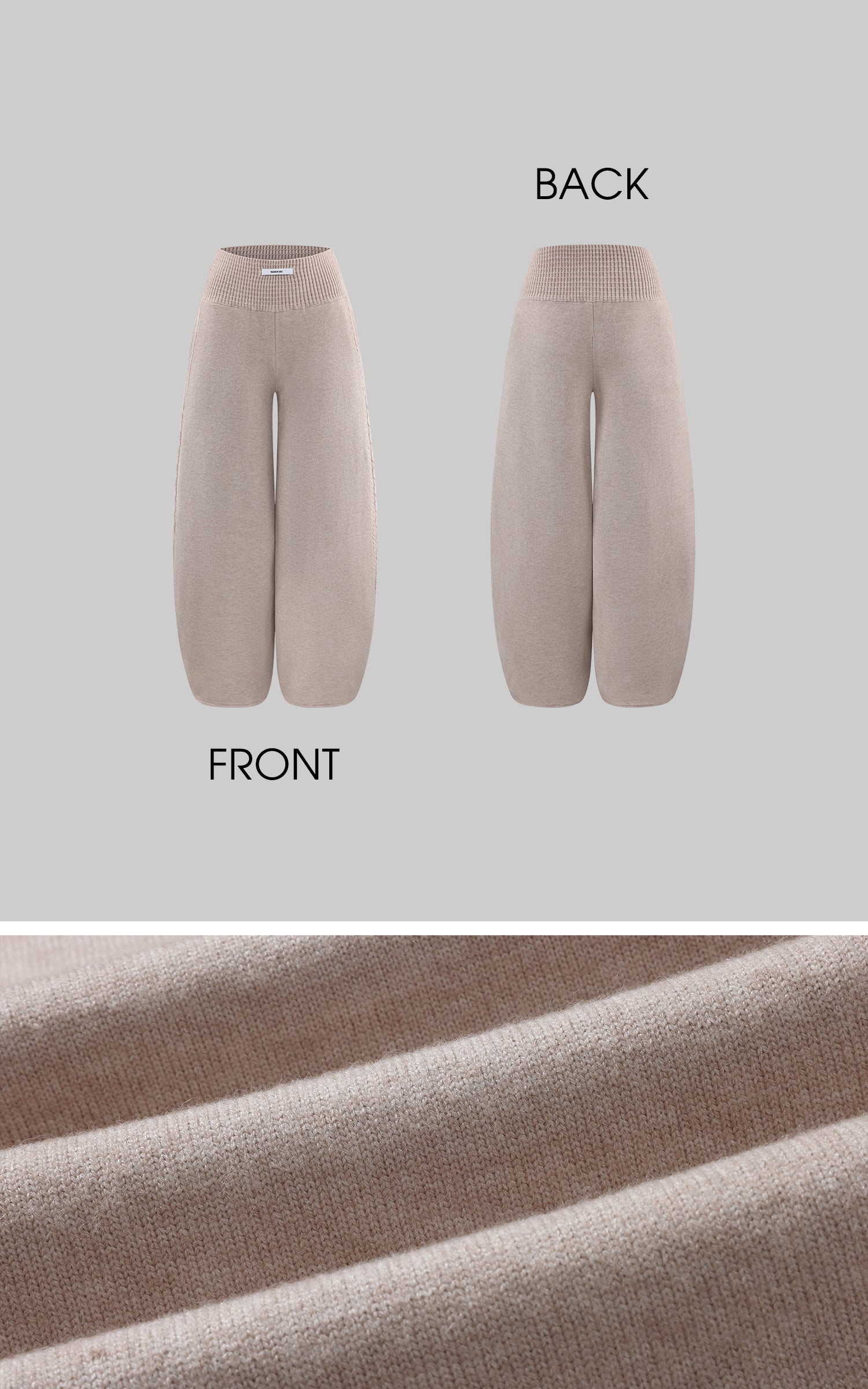 WARDEN EDGE ニットカーディガンタンクとワイドレッグパンツセット