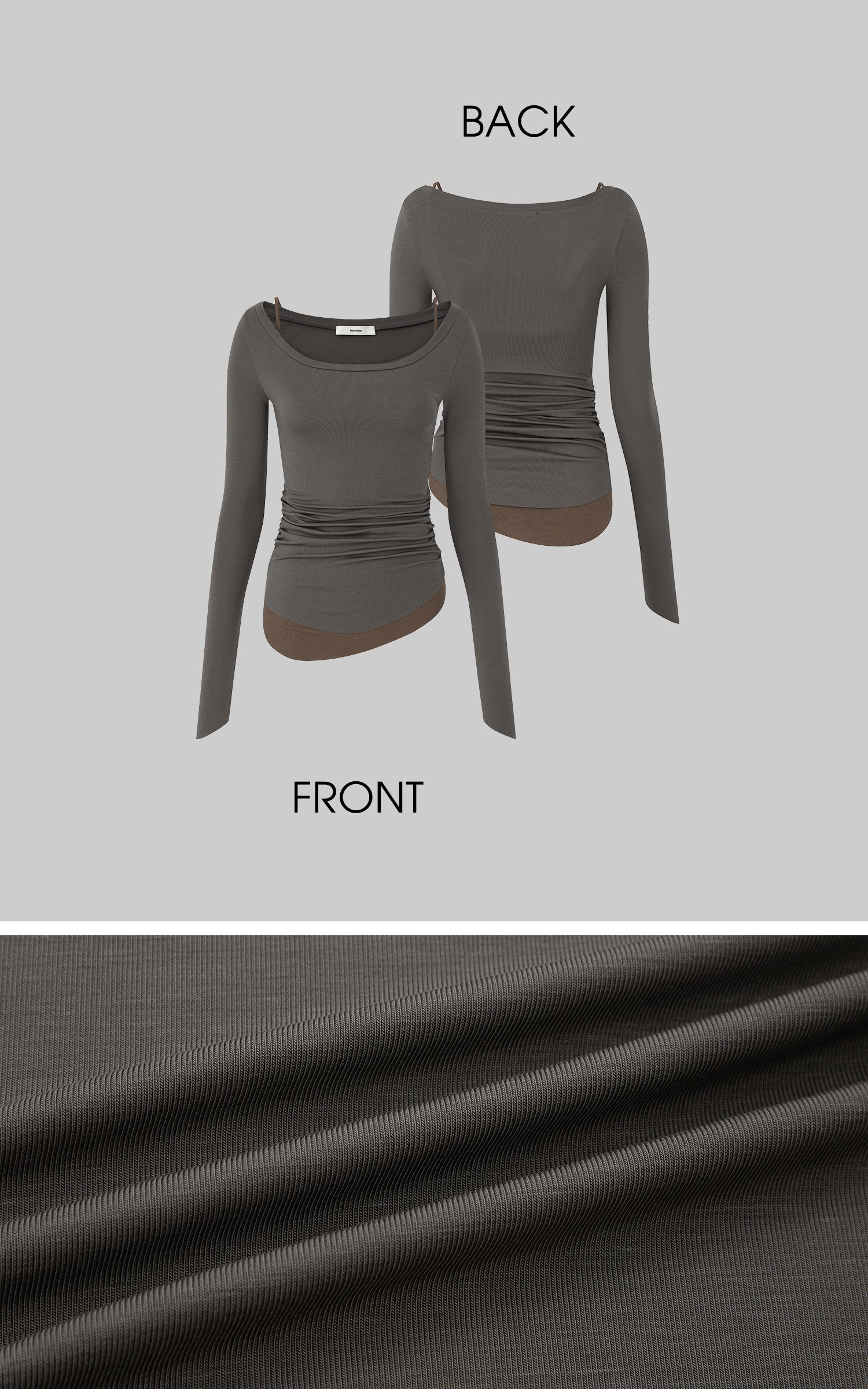 IAMXIAA ニットレイヤードロングスリーブ &amp; キャミソール2点セット