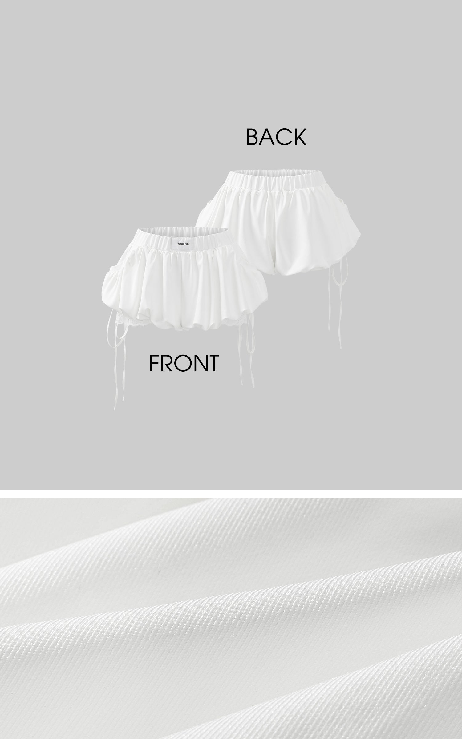 WARDEN EDGE Balloon Shorts with Lace Insets and Adjustable Drawcords - PINKPARKS