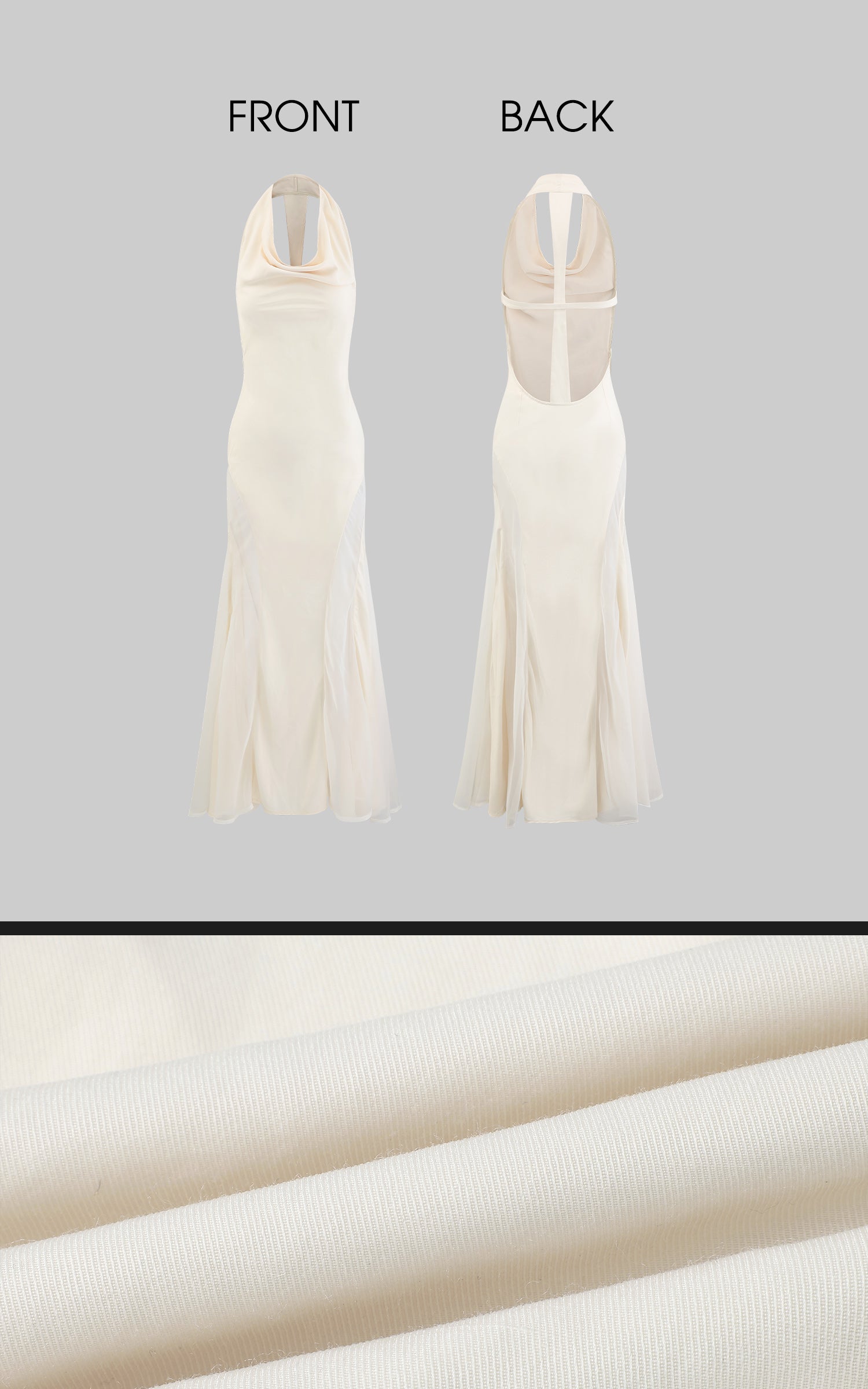 Rase le sol Sleeveless Backless Maxi Dress - PINKPARKS