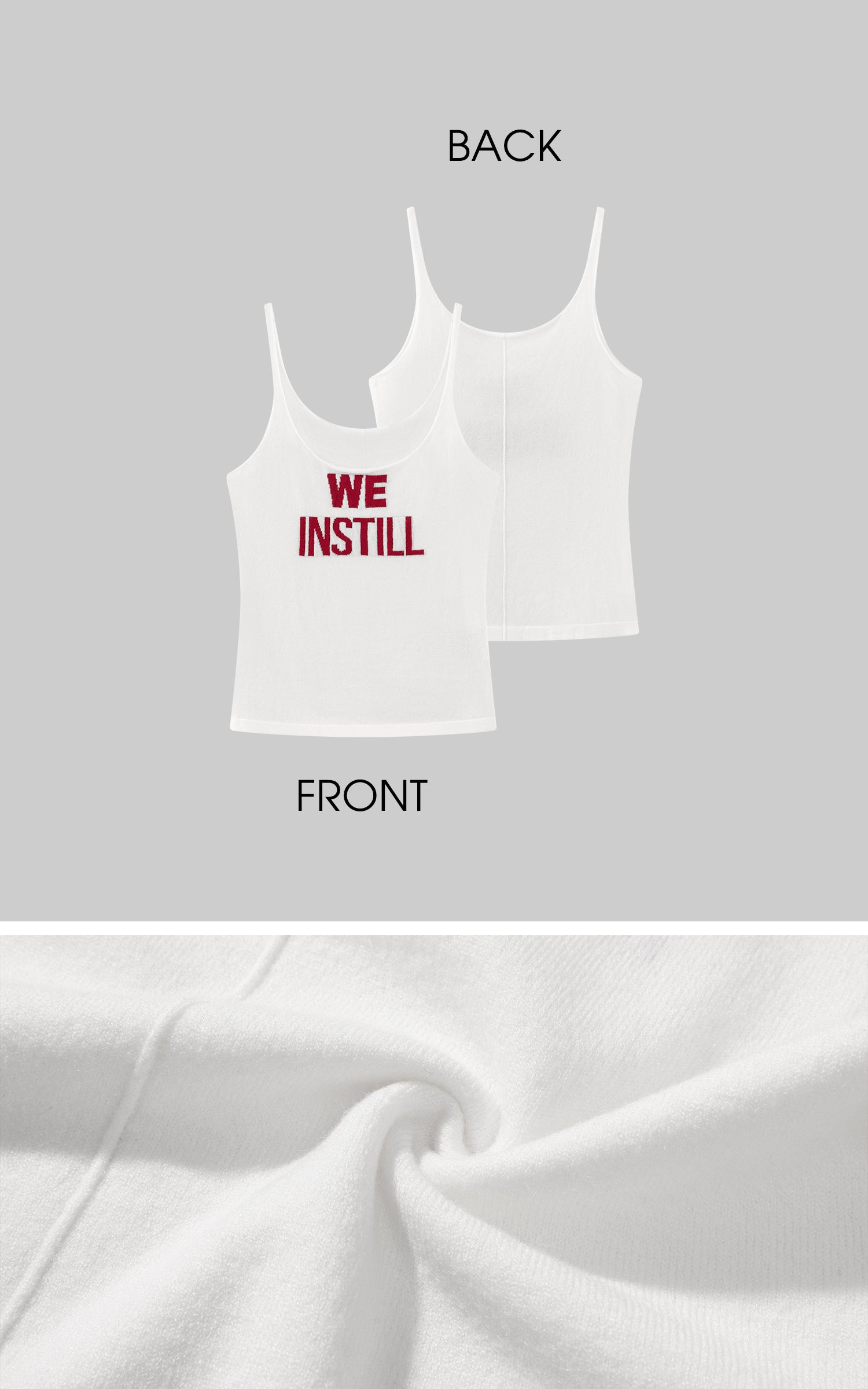 WARDEN EDGE “WE INSTILL” ジャカードロゴ付きテクスチャードニットタンクトップ