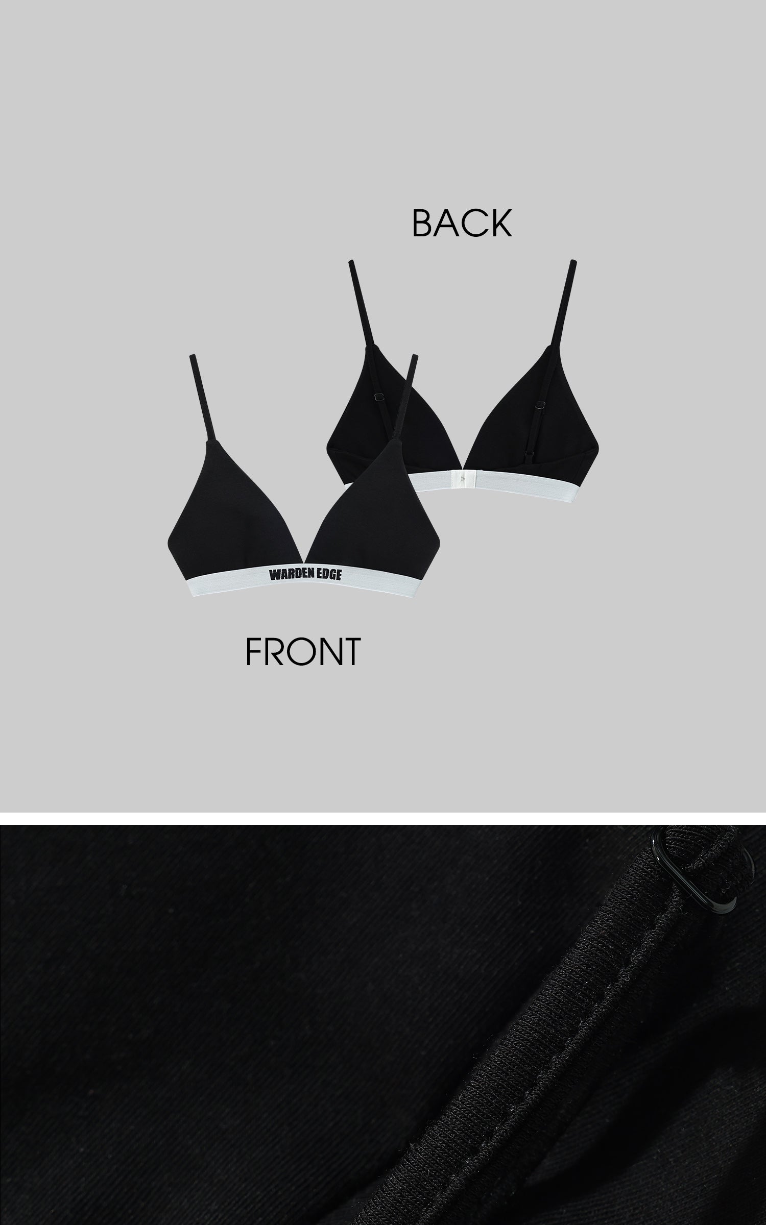 WARDEN EDGE Triangle Bralette & Boxer Set - PINKPARKS