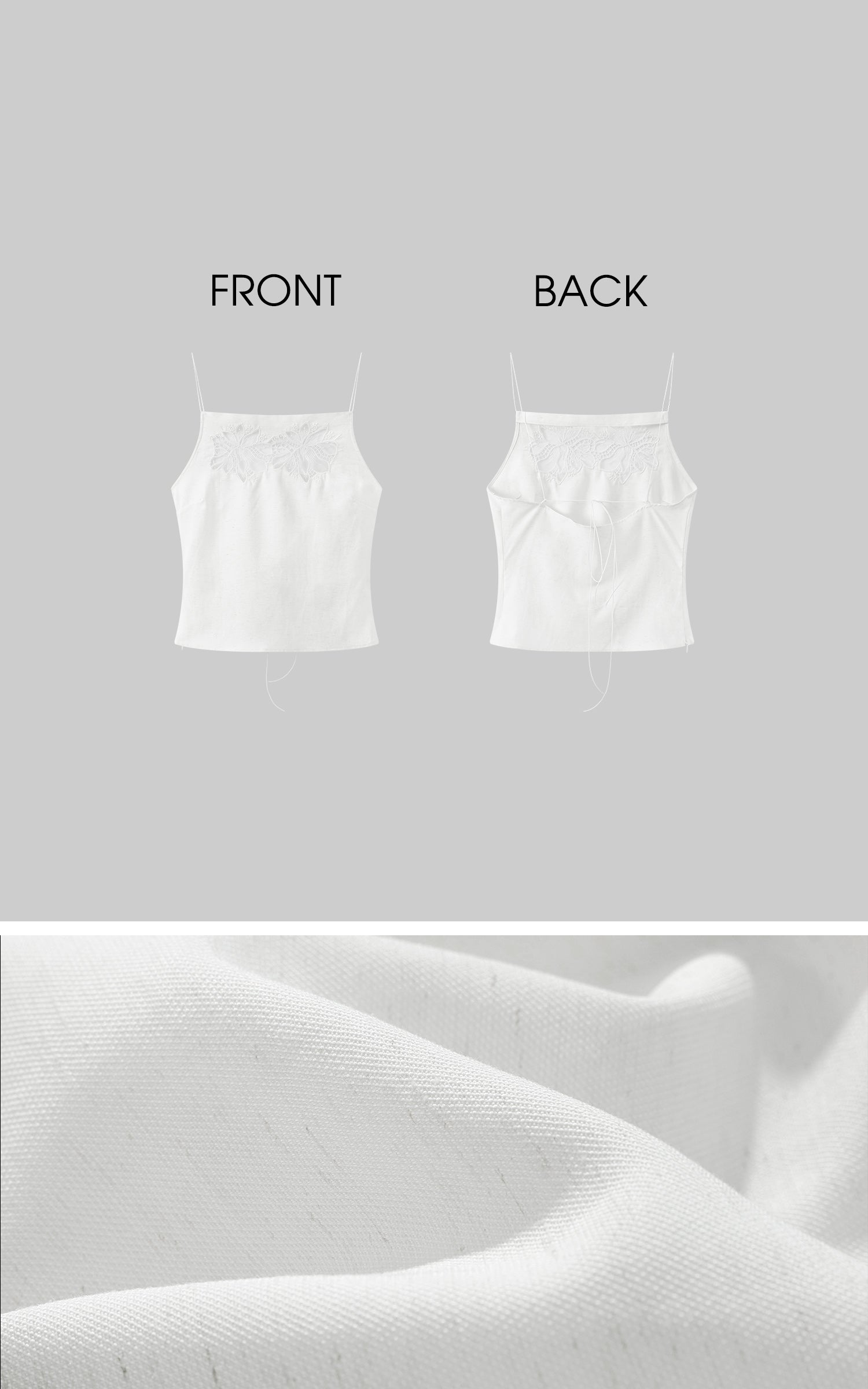 ROVENTE Bloom Whisper Embroidered Camisole - PINKPARKS