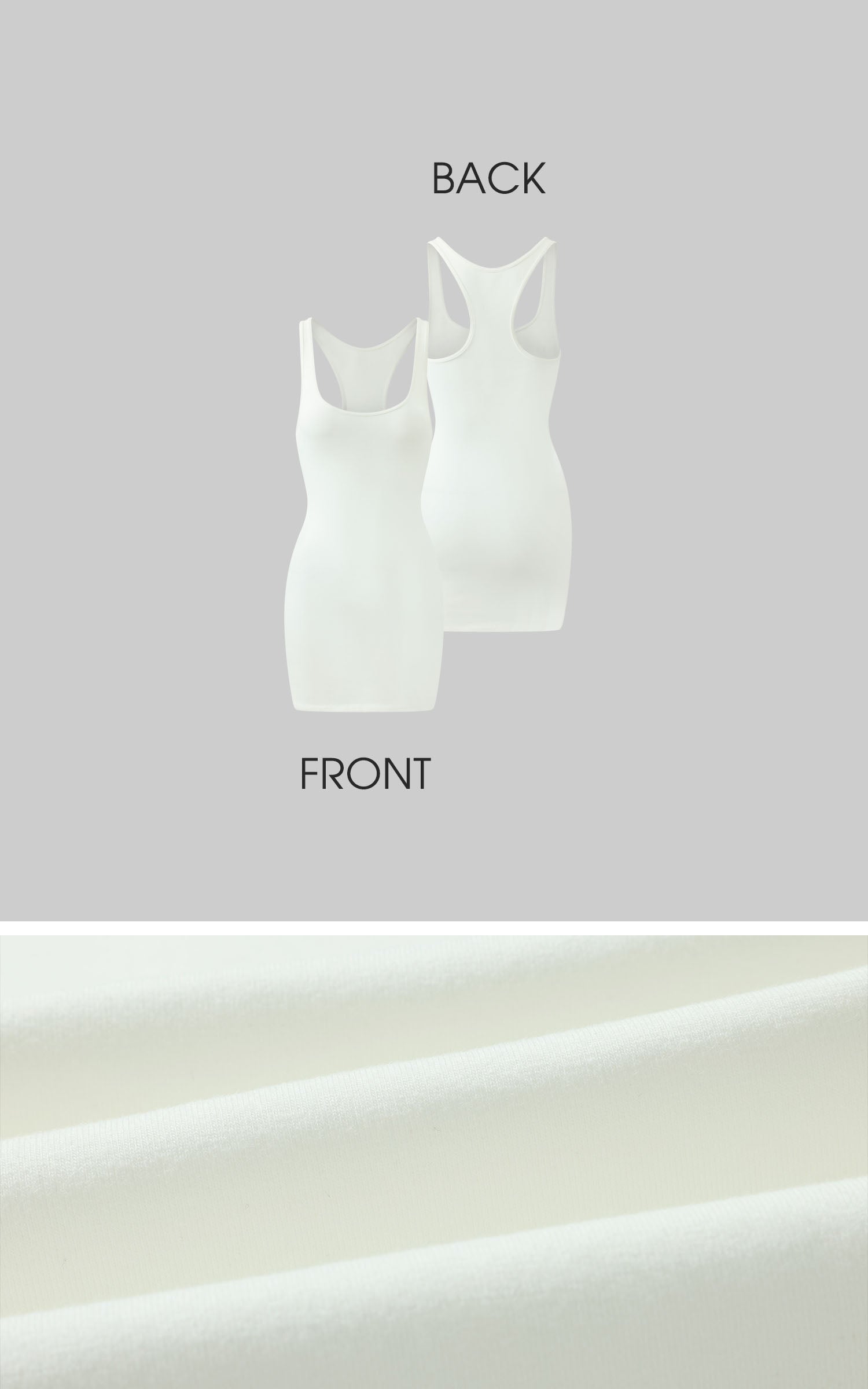 0122stepll スカルプテッドレーサーバックタンクミニドレス