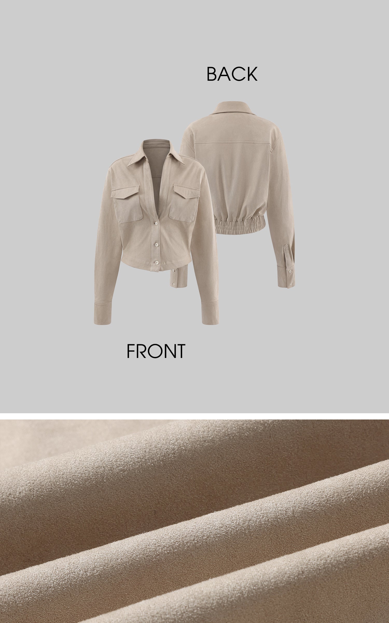 ROVENTE Cropped Utility Shirt