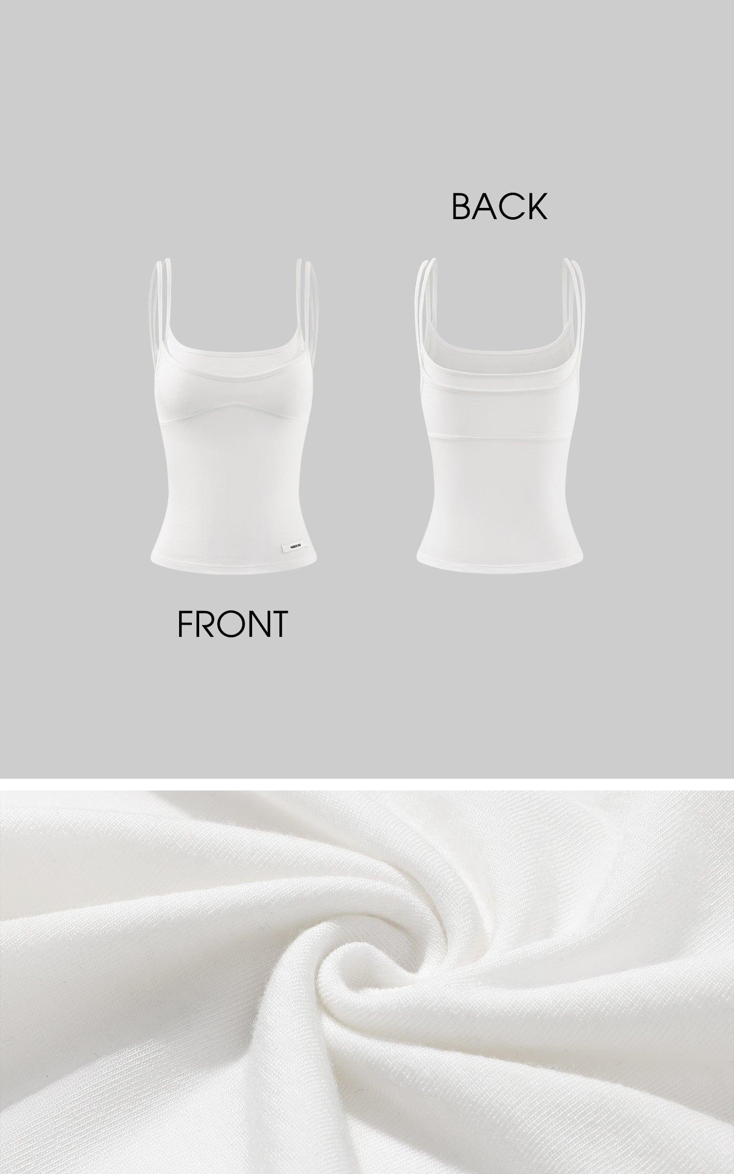 WARDEN EDGE ダブルストラップフィットキャミトップ