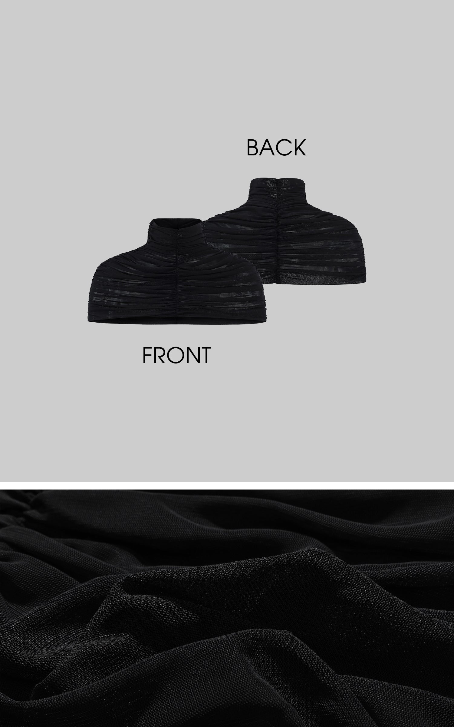 ROVENTE ドレープショールストラップレスマキシドレス