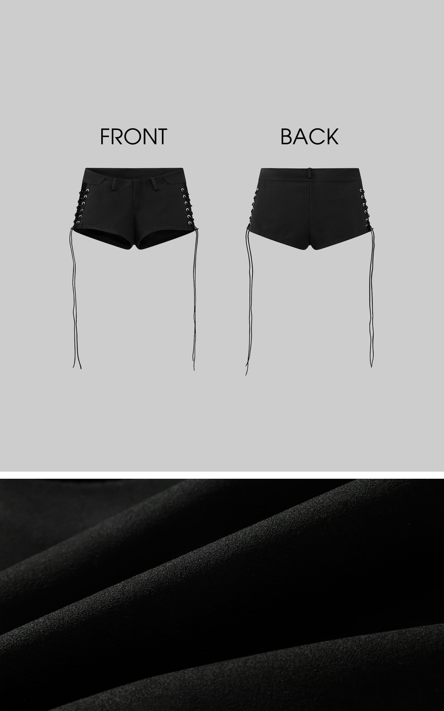 WARDEN EDGE Side Lace-Up Utility Shorts with Elongated Drawstrings and Belt Loops - PINKPARKS