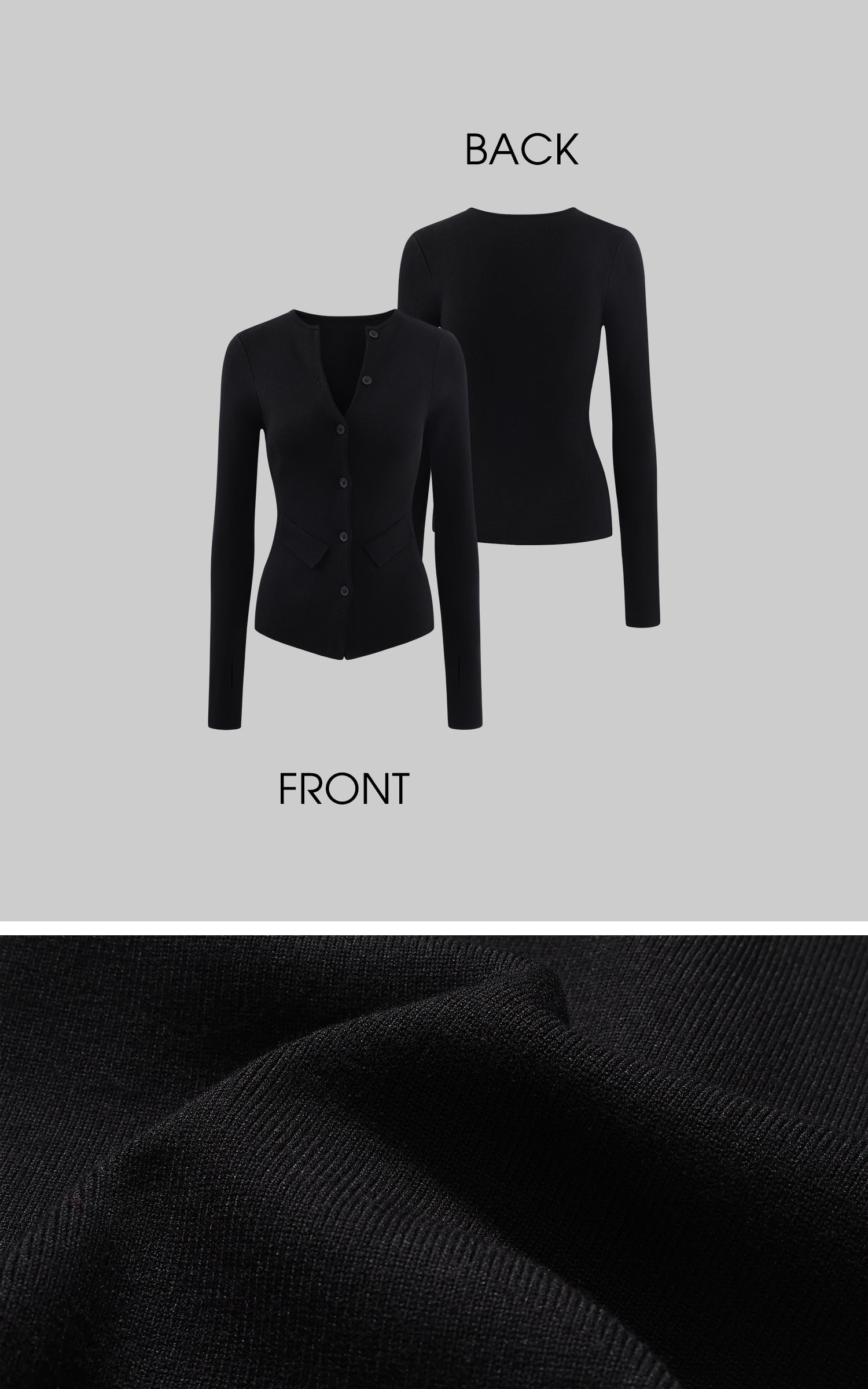 WARDEN EDGE Sculpted Knit Cardigan with Deconstructed Silhouette