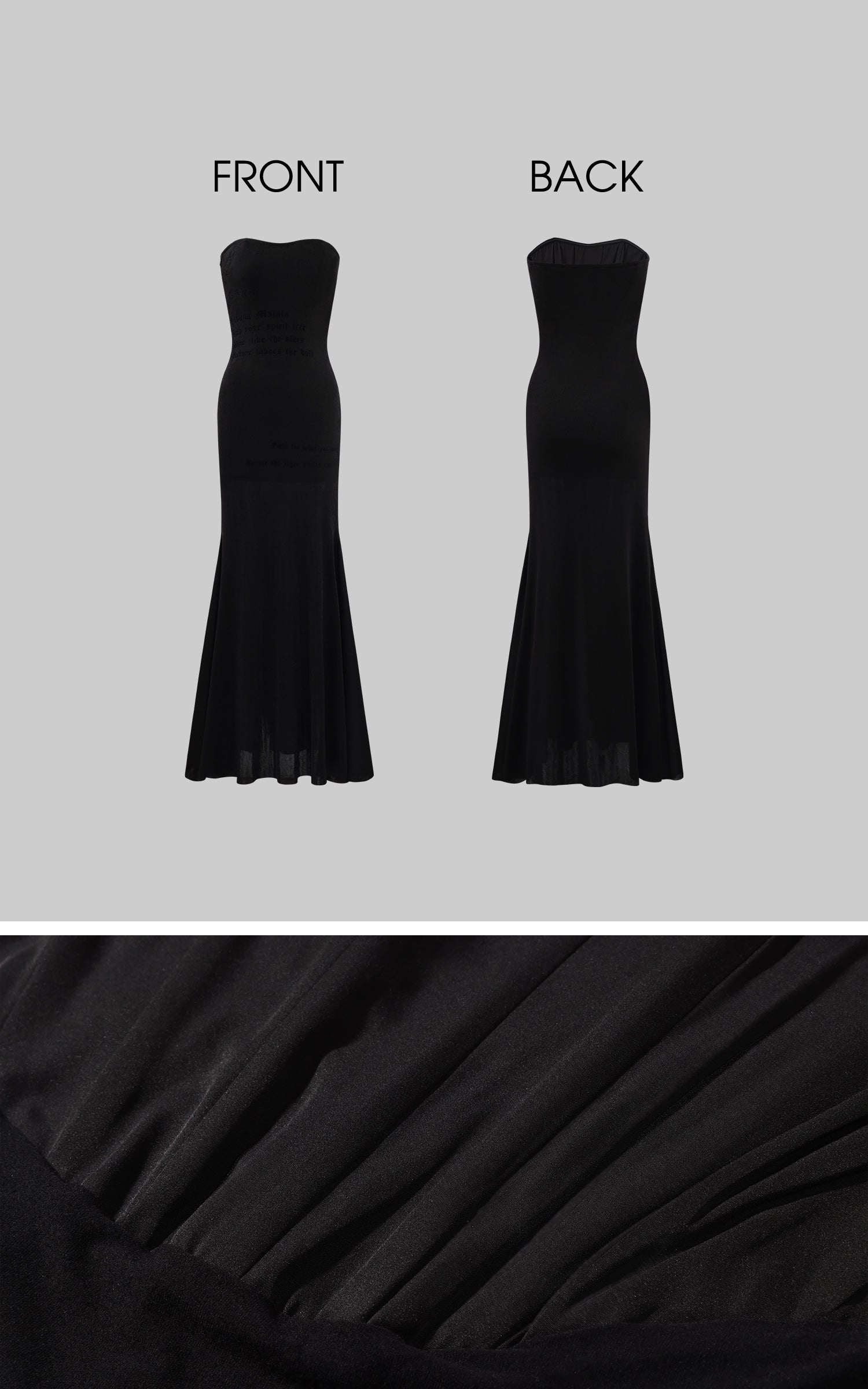 Rase le sol 解体されたケープジャケットとコンター付きフィッシュテールマキシドレスセット