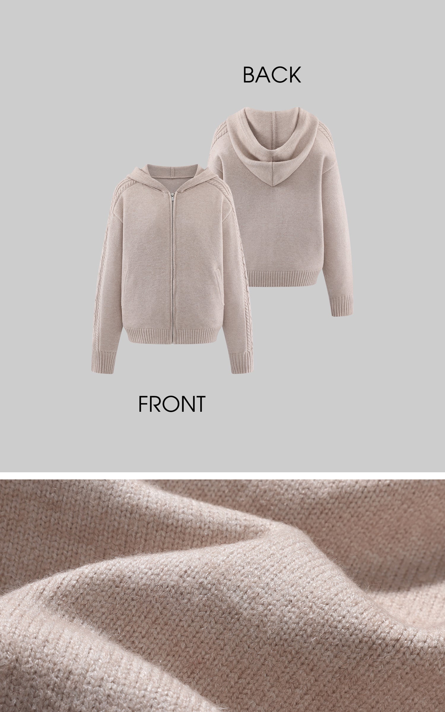 WARDEN EDGE ニットカーディガンタンクとワイドレッグパンツセット