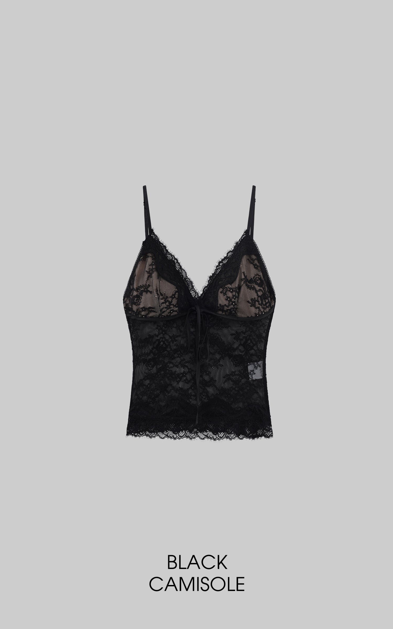 ROVENTE ドレープカウルネックトップ &amp; レースキャミソール2ピースセット