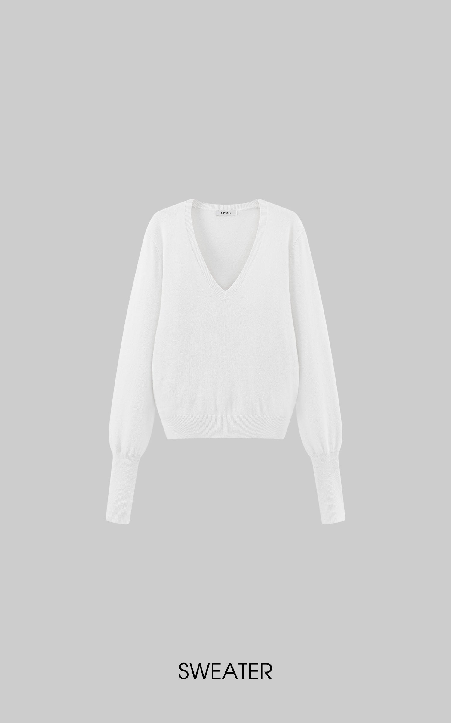 ROVENTE ハイライズ ワイドレッグ デニムトラウザーズ