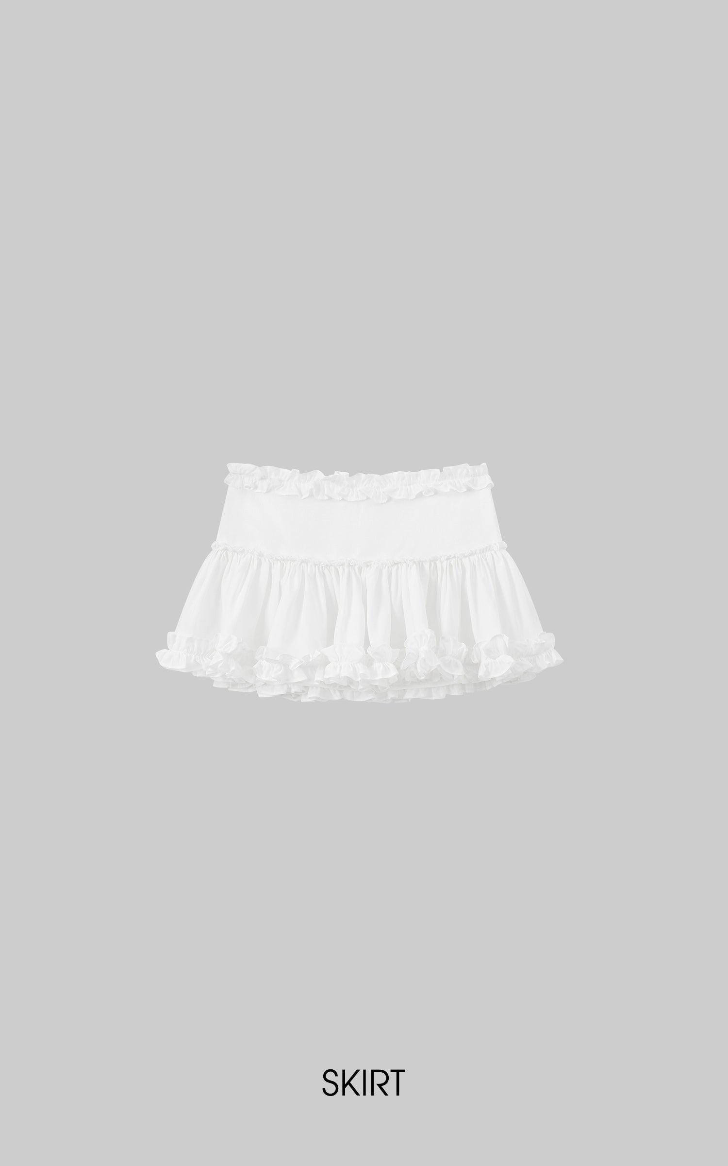 ROVENTE Ruched Tie-Front Top &amp; Frill Mini Skirt Set - PINKPARKS