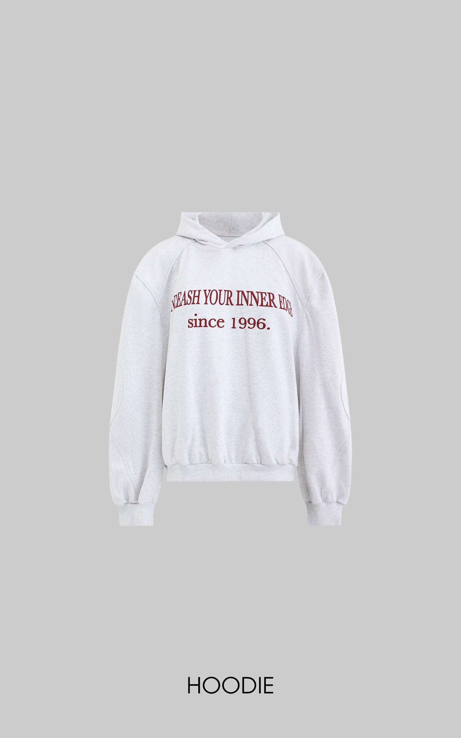 WARDEN EDGE Retro Lettering Print Hoodie + High-Waisted Shorts Set - PINKPARKS