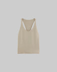 WARDEN EDGE Backless Knit Tank Top - PINKPARKS
