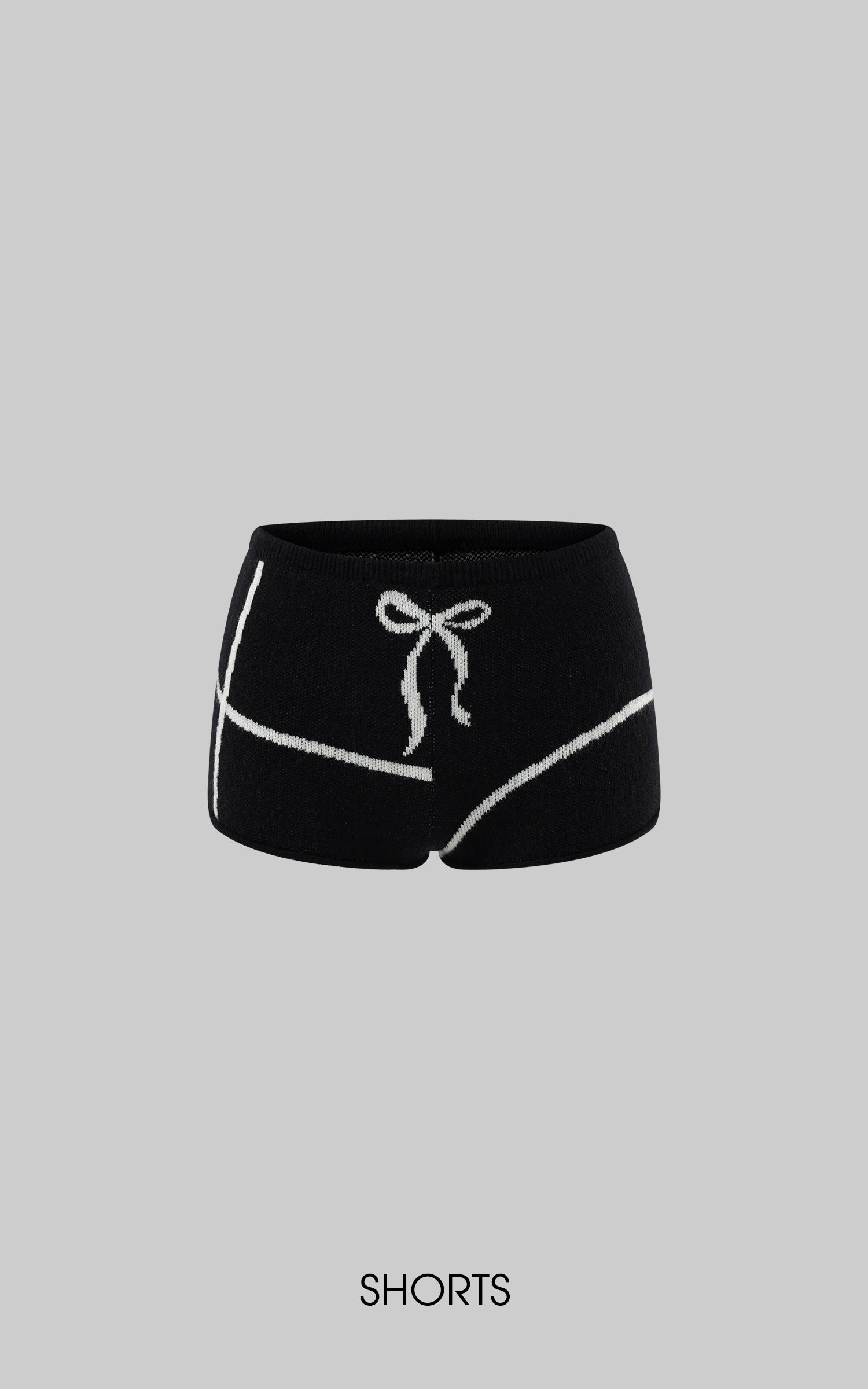 Rase le sol クロスバタフライモチーフ付きブラックニットセット