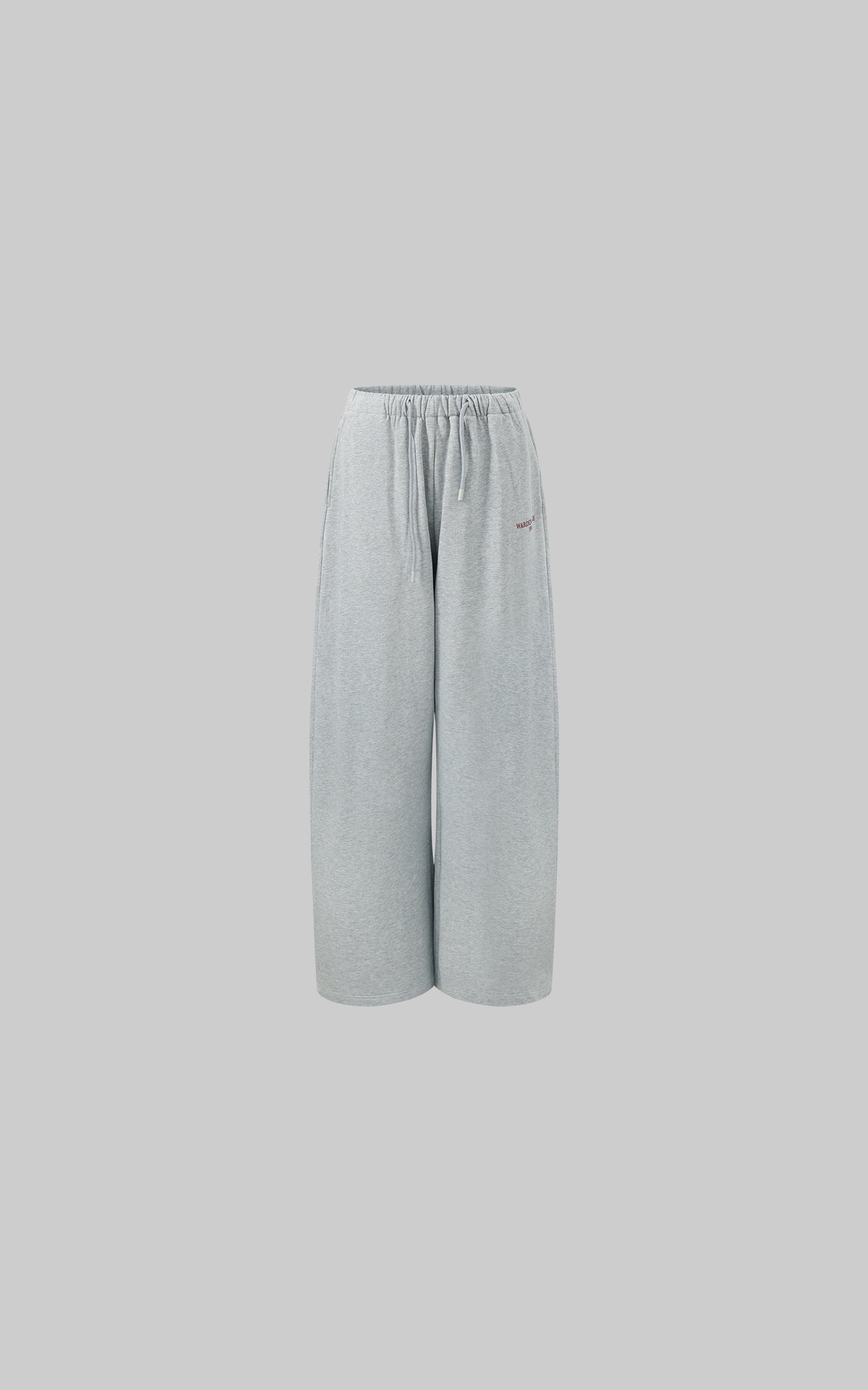 WARDEN EDGE Wide-Leg Sweatpants in Heather Grey - PINKPARKS