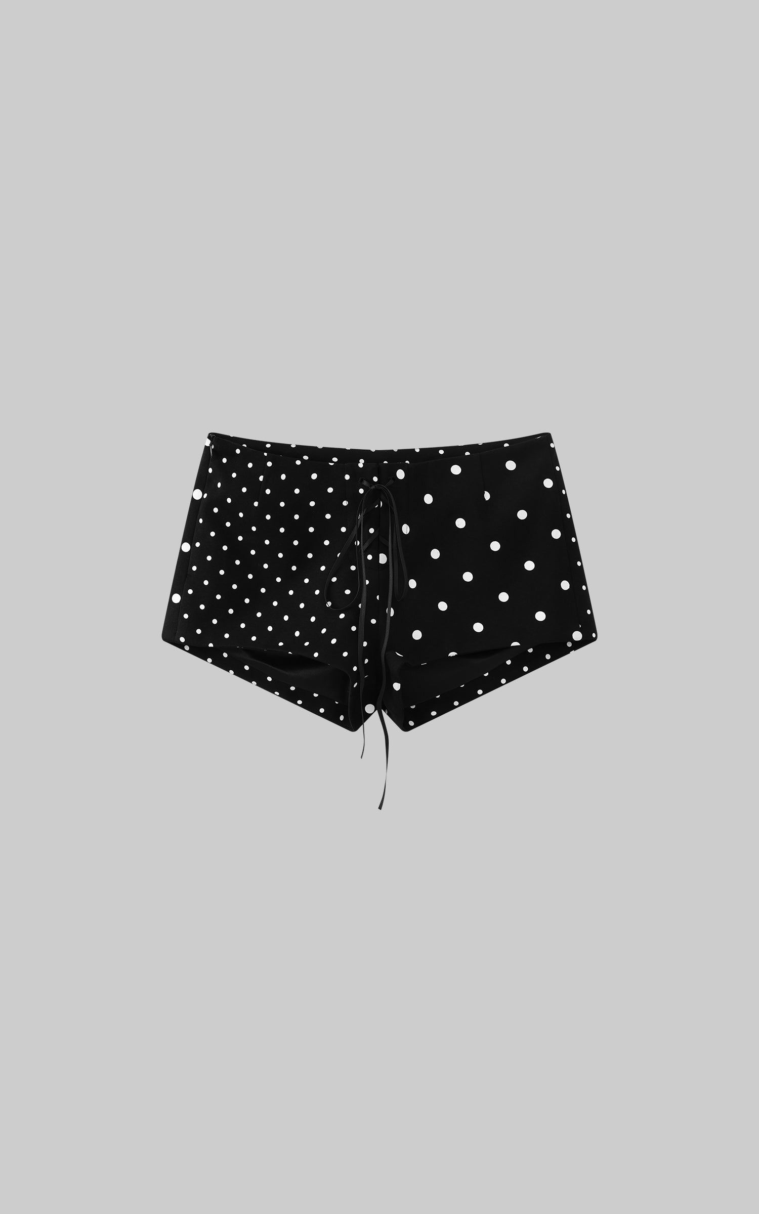 WARDEN EDGE Mixed Dot Print Drawstring Shorts with Graphic Cut - PINKPARKS