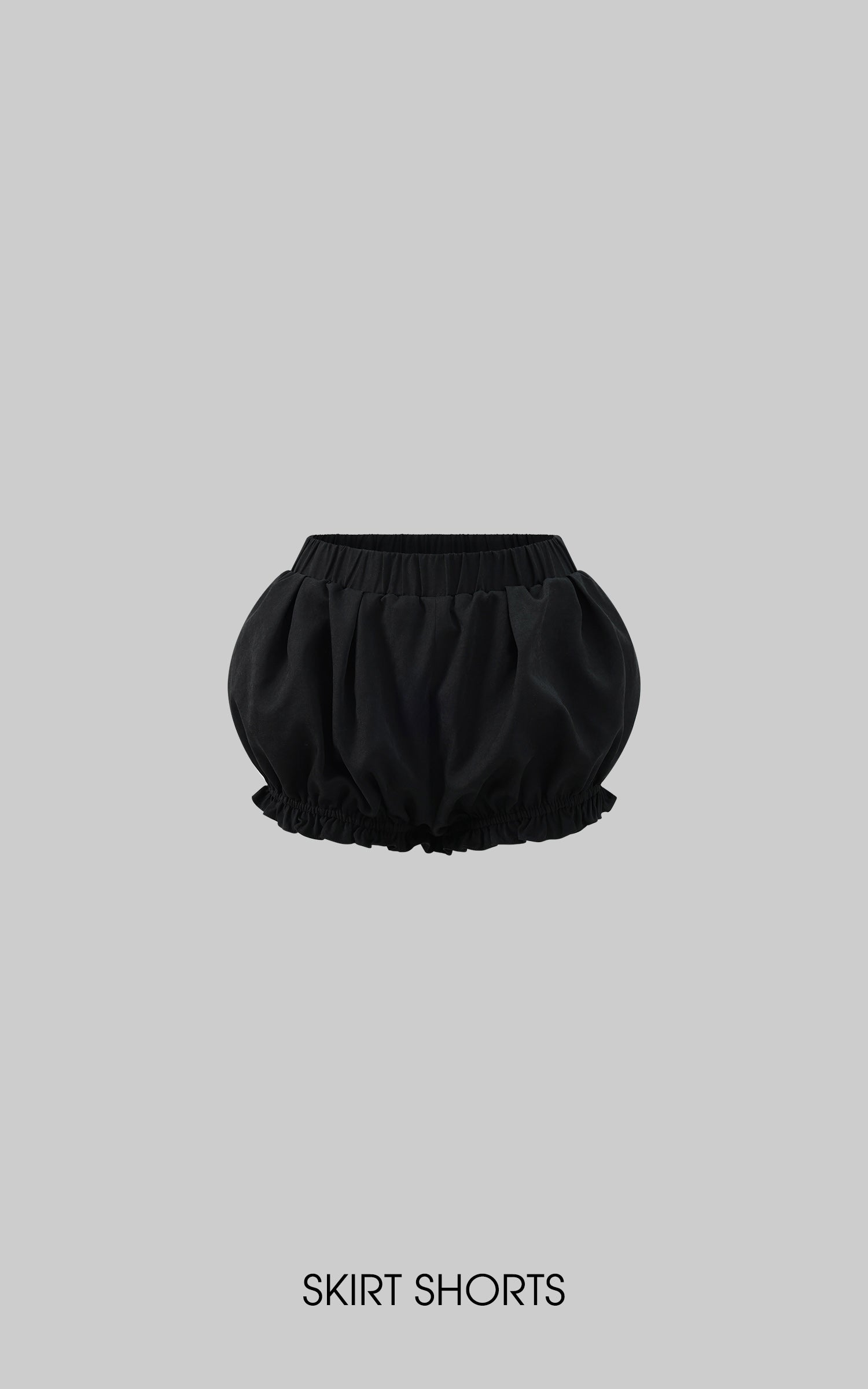 Rase le sol Bow Detail Strapless Top and Bubble Skirt Shorts Set - PINKPARKS