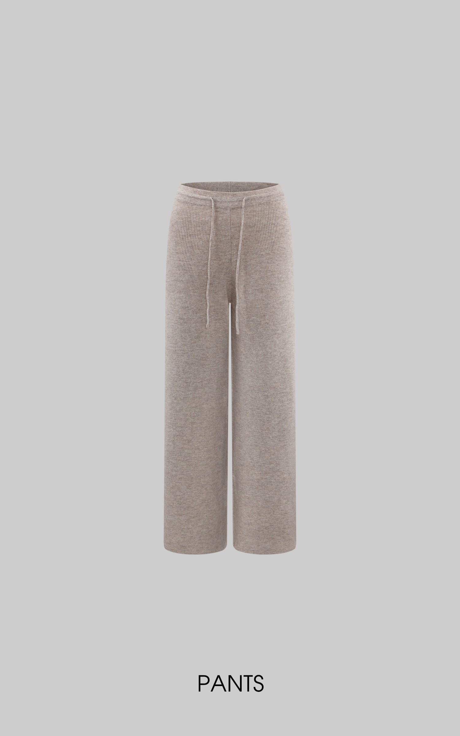 ROVENTE コージーリブニットフーディ &amp; ワイドレッグラウンジパンツセット