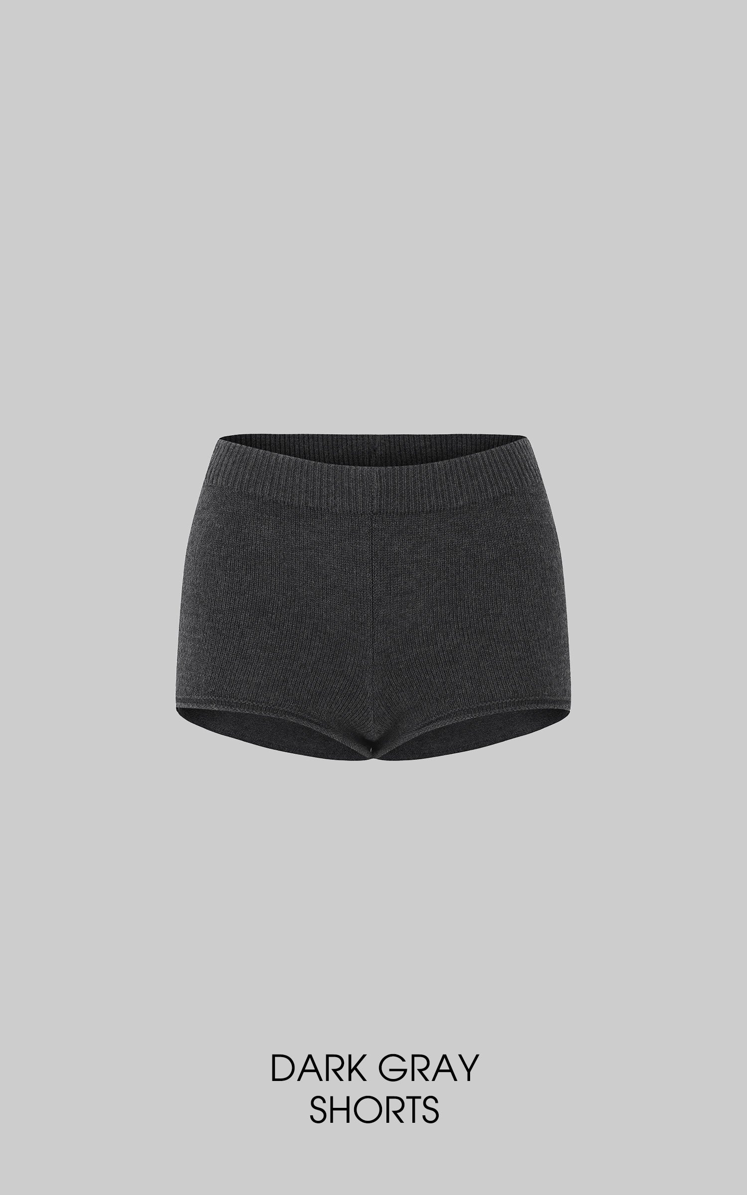 IAMXIAA ボタンディテール付きニットトップ＆ショーツセット