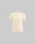 Rase le sol High Neck Knit Short Sleeve T-shirt - PINKPARKS