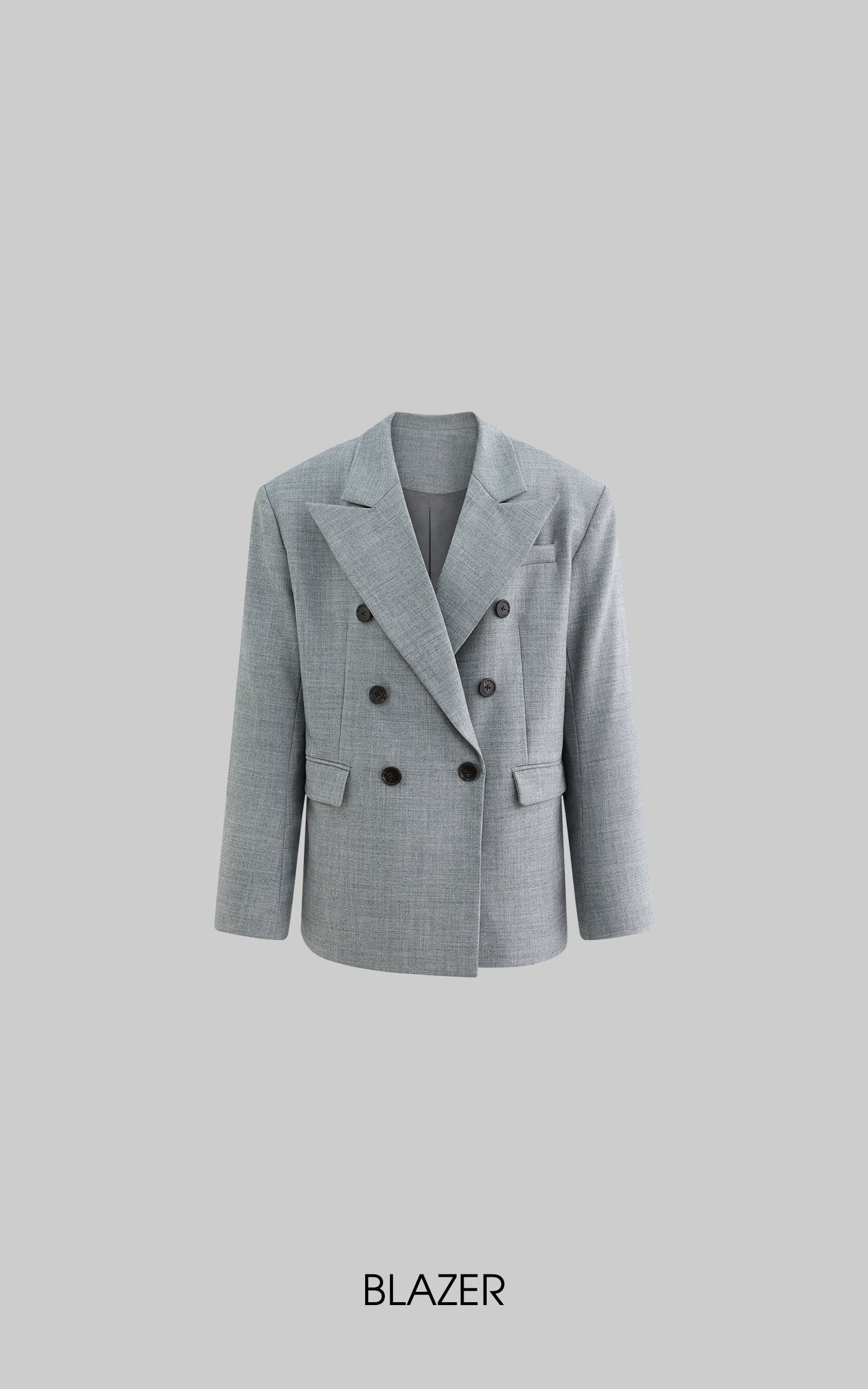 ROVENTE Structured Oversized Blazer & Tailored Pants Set - PINKPARKS