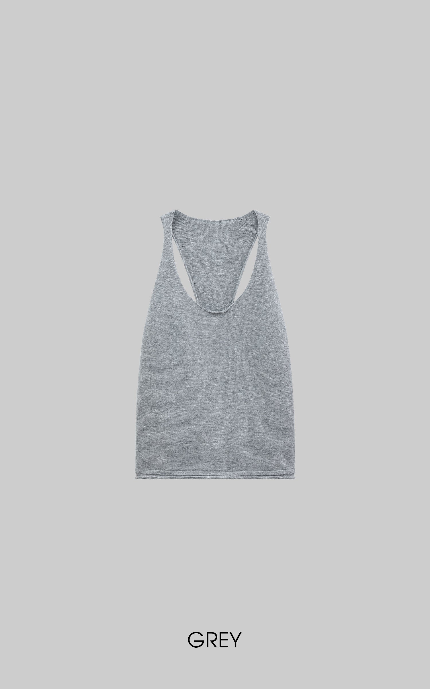 WARDEN EDGE Backless Knit Tank Top - PINKPARKS