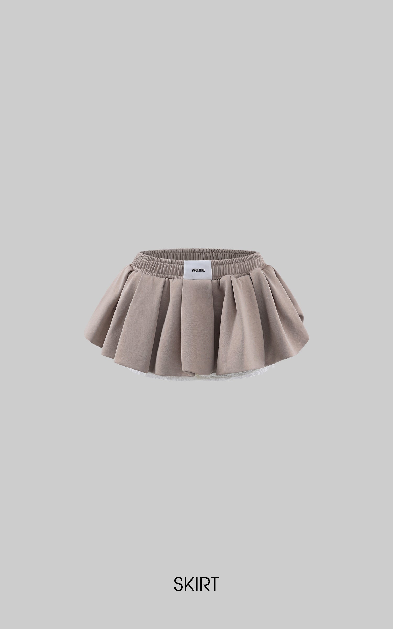 WARDEN EDGE Bow Hood Cropped Zip Hoodie and Pleated Mini Skirt Set