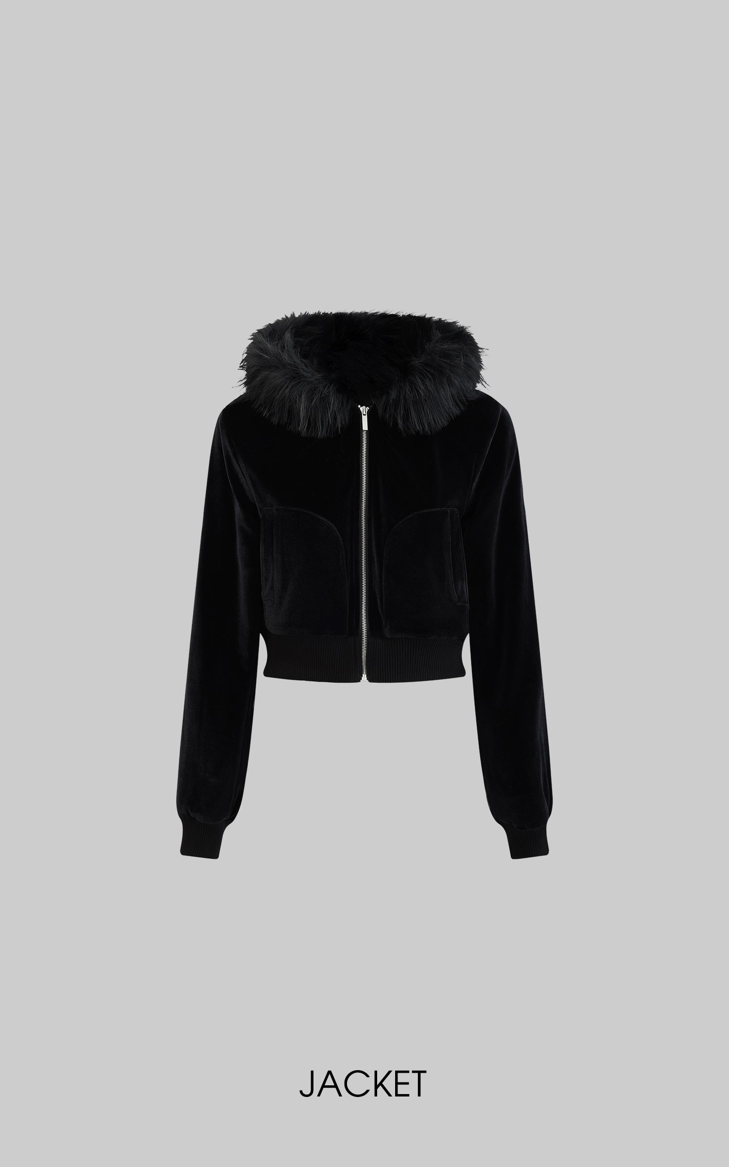 Rase le sol Velvet Jacket and Cargo Pants Set - PINKPARKS