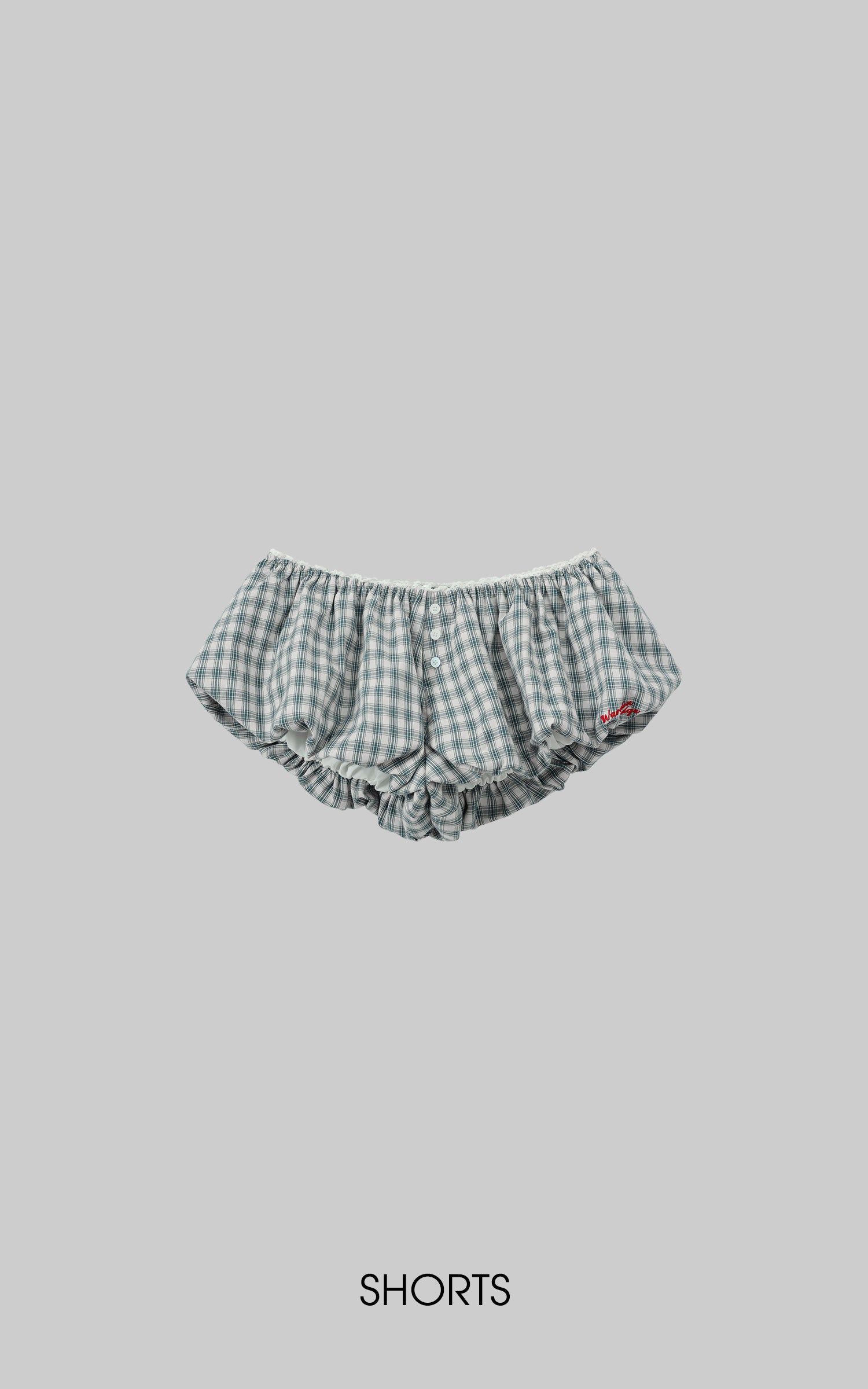 WARDEN EDGE Gingham Bubble Shorts - PINKPARKS
