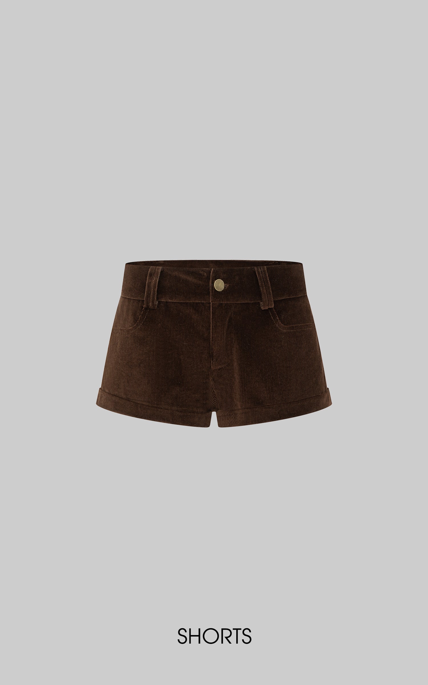 IAMXIAA コーデュロイファー付きジャケット &amp; ミニショーツセット