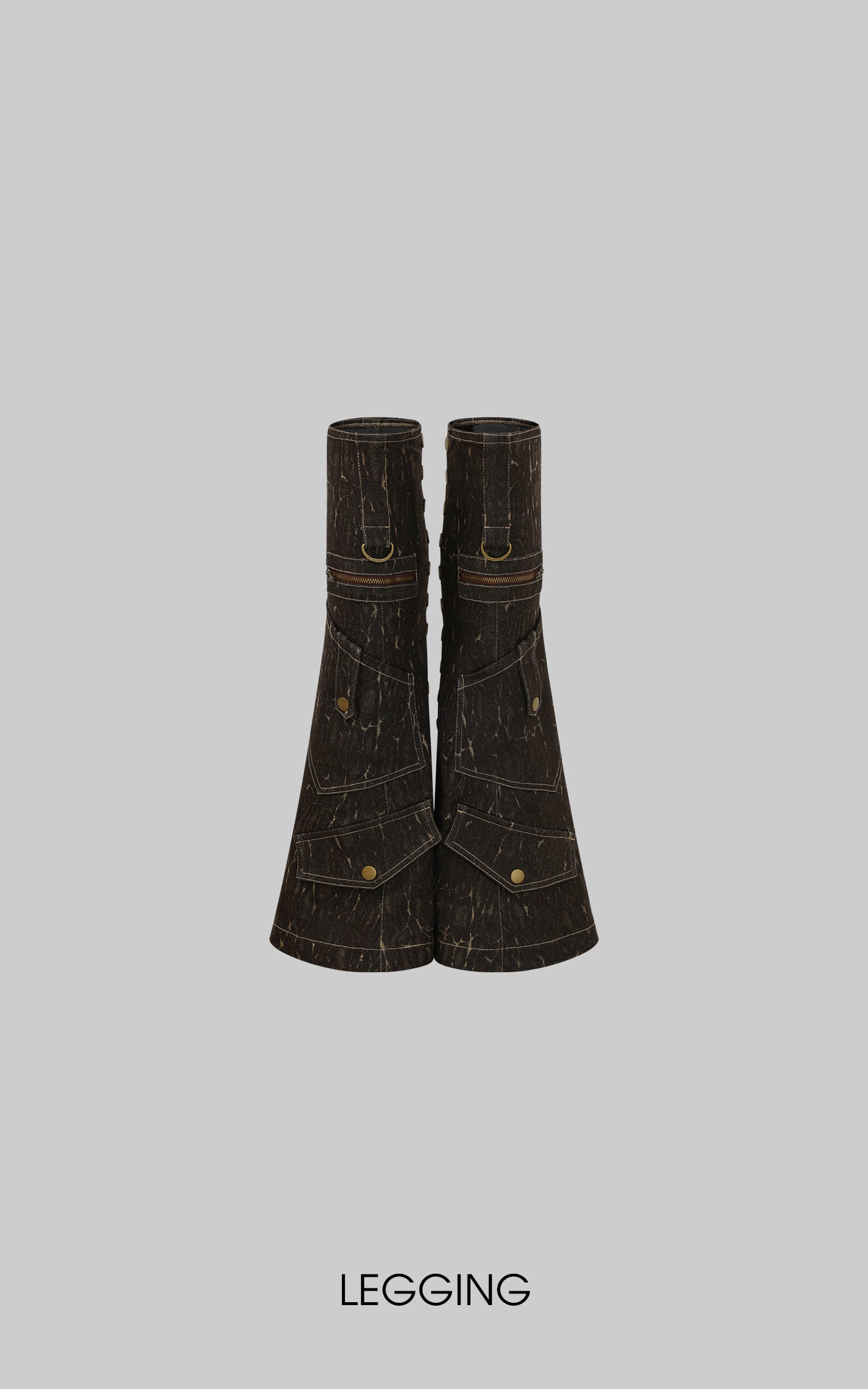 Low pixel ダメージ加工ユーティリティショーツ＆レッグウォーマーセット