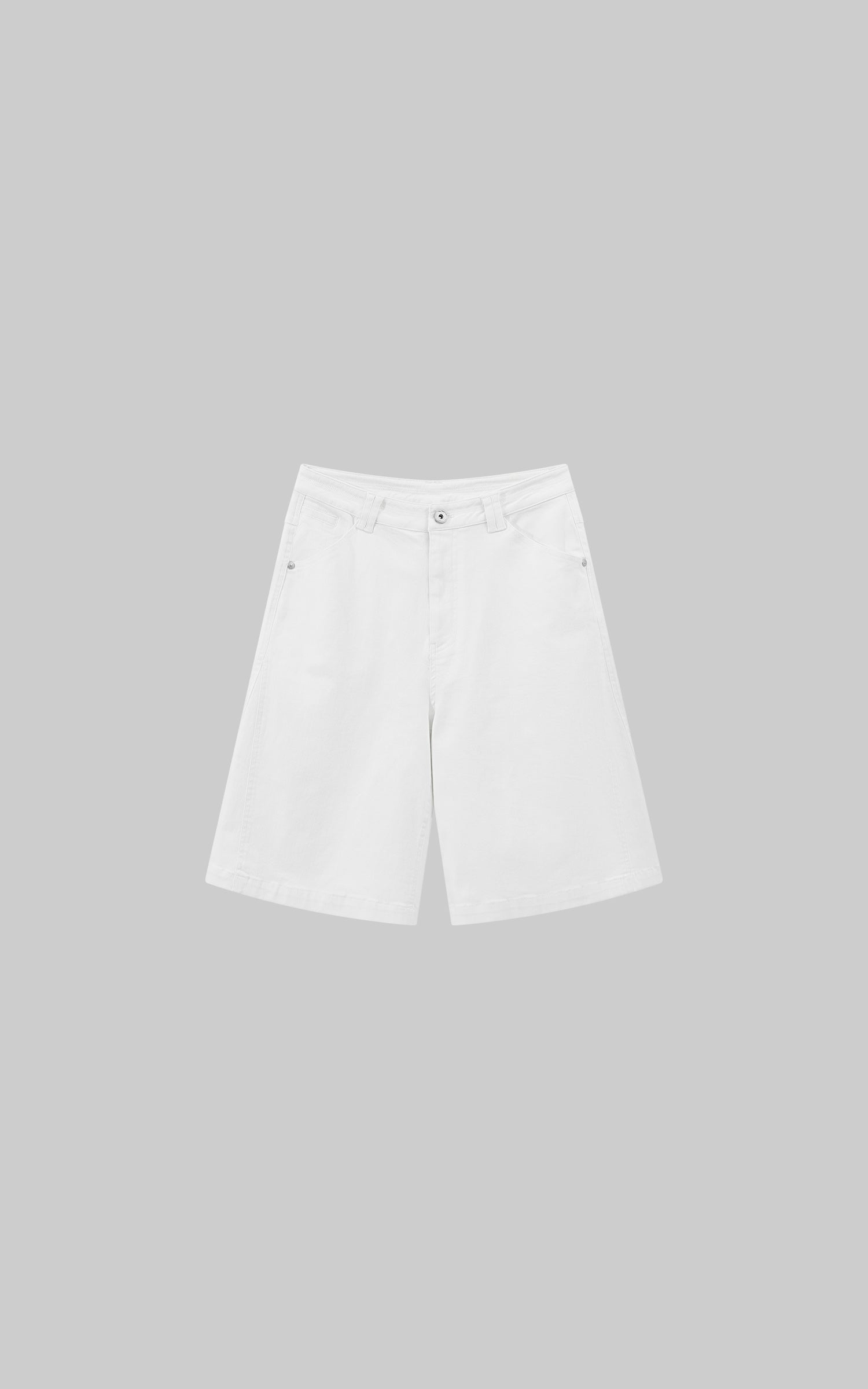 ROVENTE Minimalist White Tailored Bermudas - PINKPARKS
