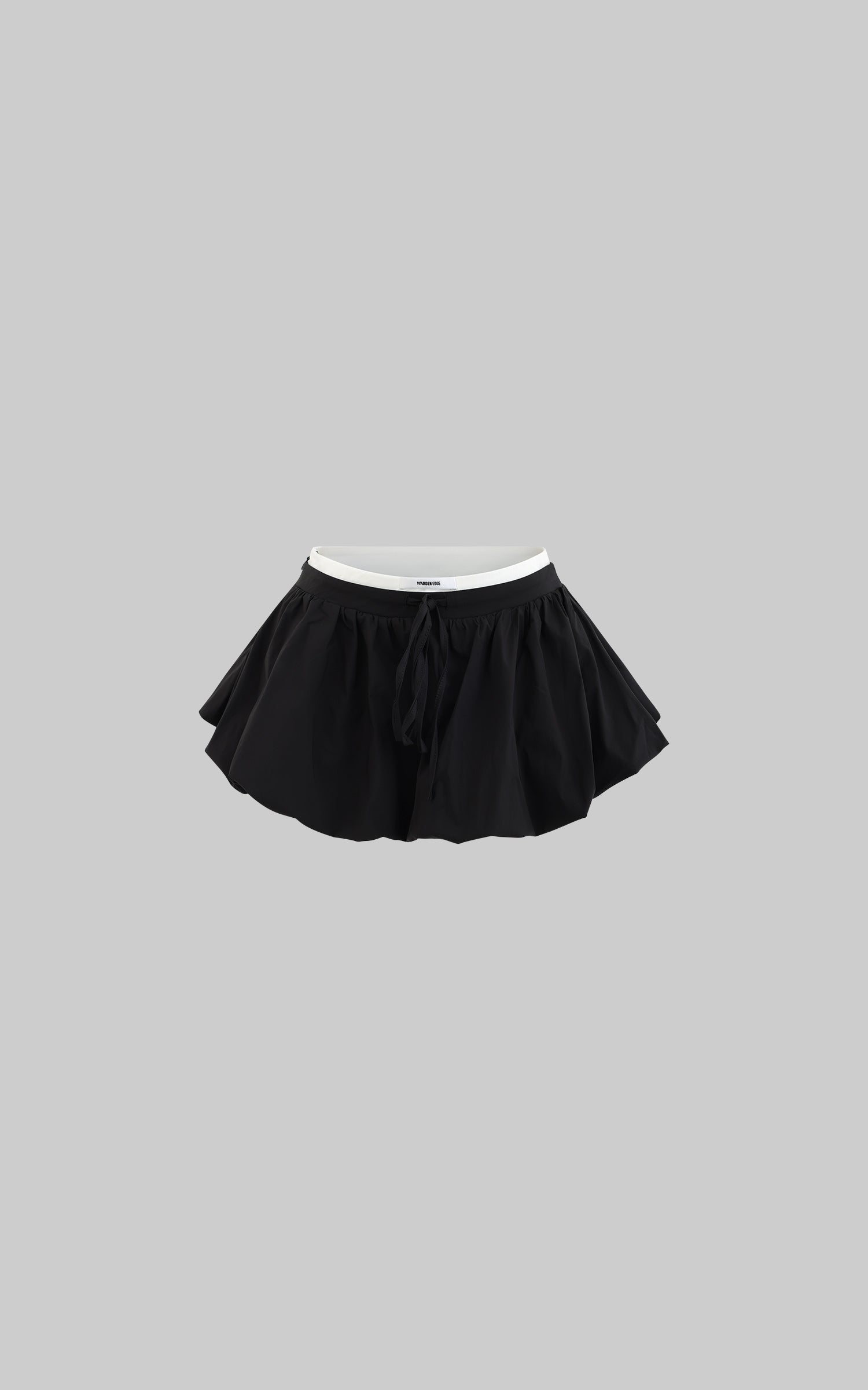 WARDEN EDGE Black Flower Bud Mini Skirt - PINKPARKS