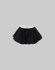 WARDEN EDGE Black Flower Bud Mini Skirt - PINKPARKS