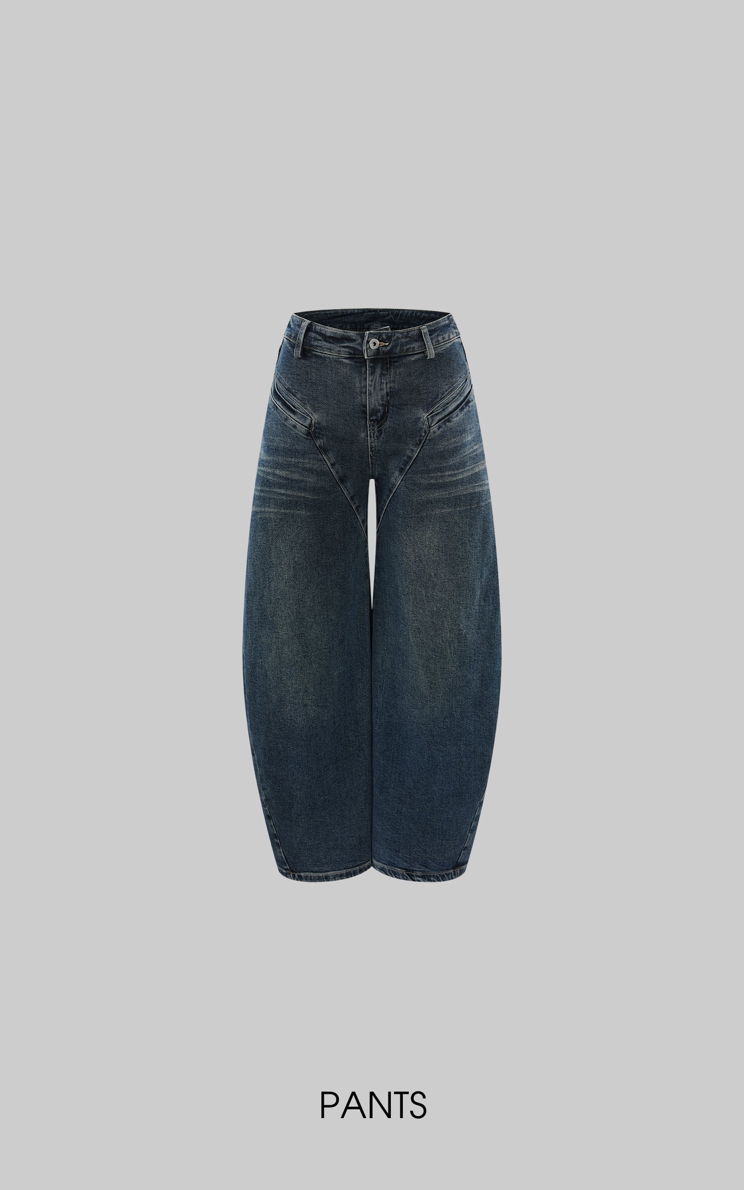 デニムビスチェ＆ワイドレッグパンツセット