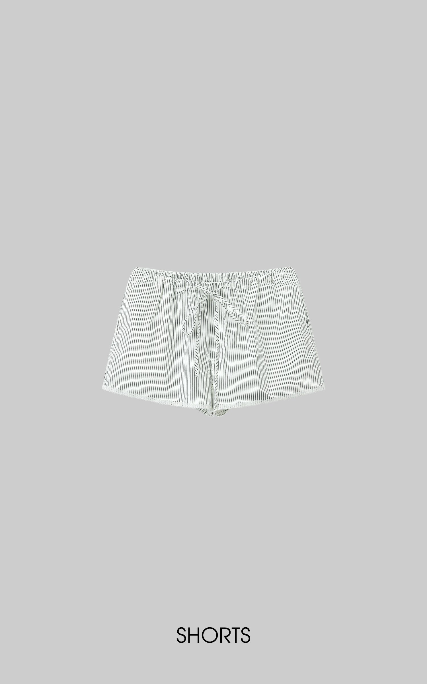 ROVENTE Striped Cotton Three-Piece Lounge Set - PINKPARKS