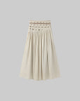 ROVENTE Embellished High Waist Maxi Skirt - PINKPARKS